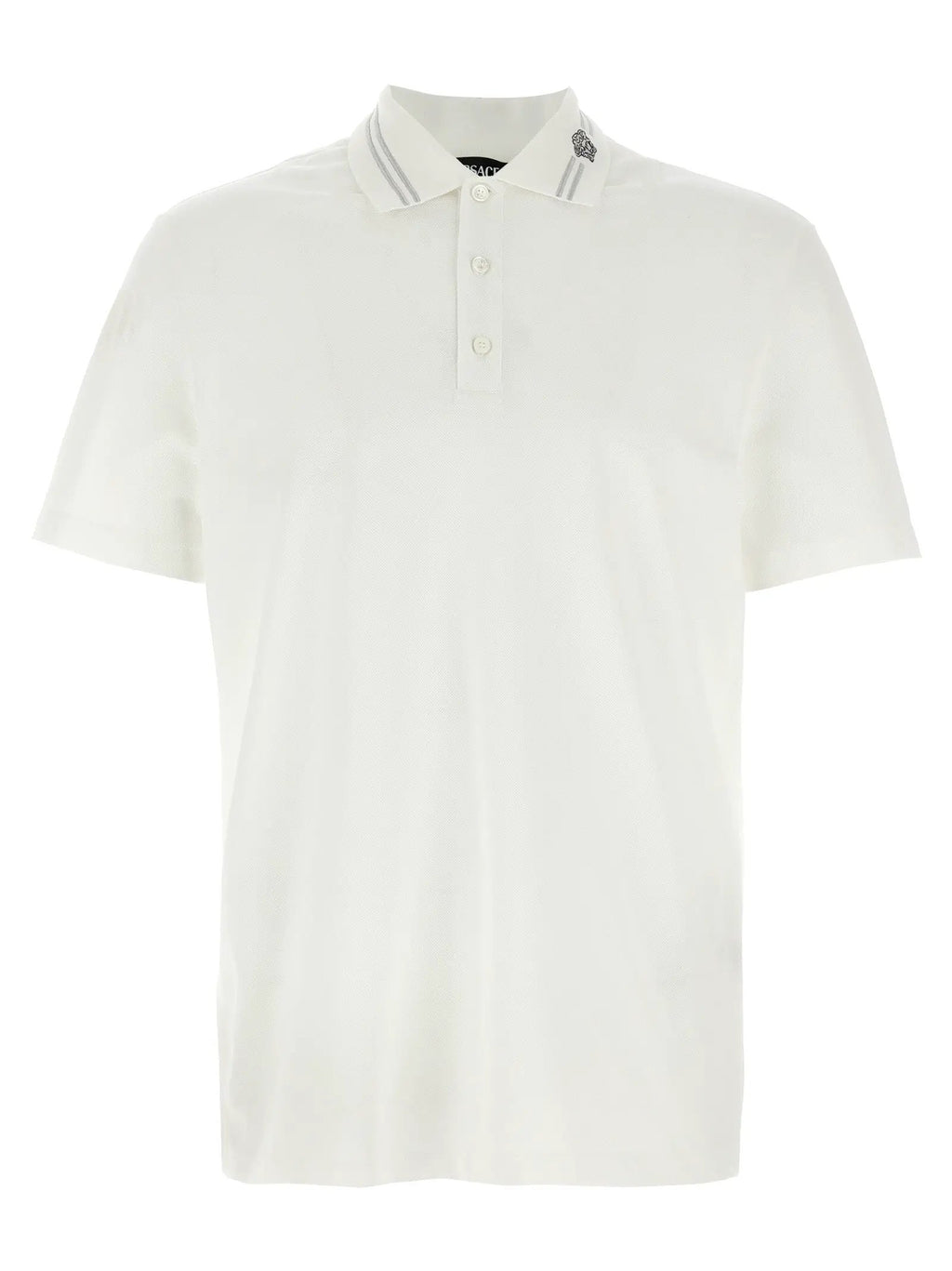 Polo Versace en coton blanc