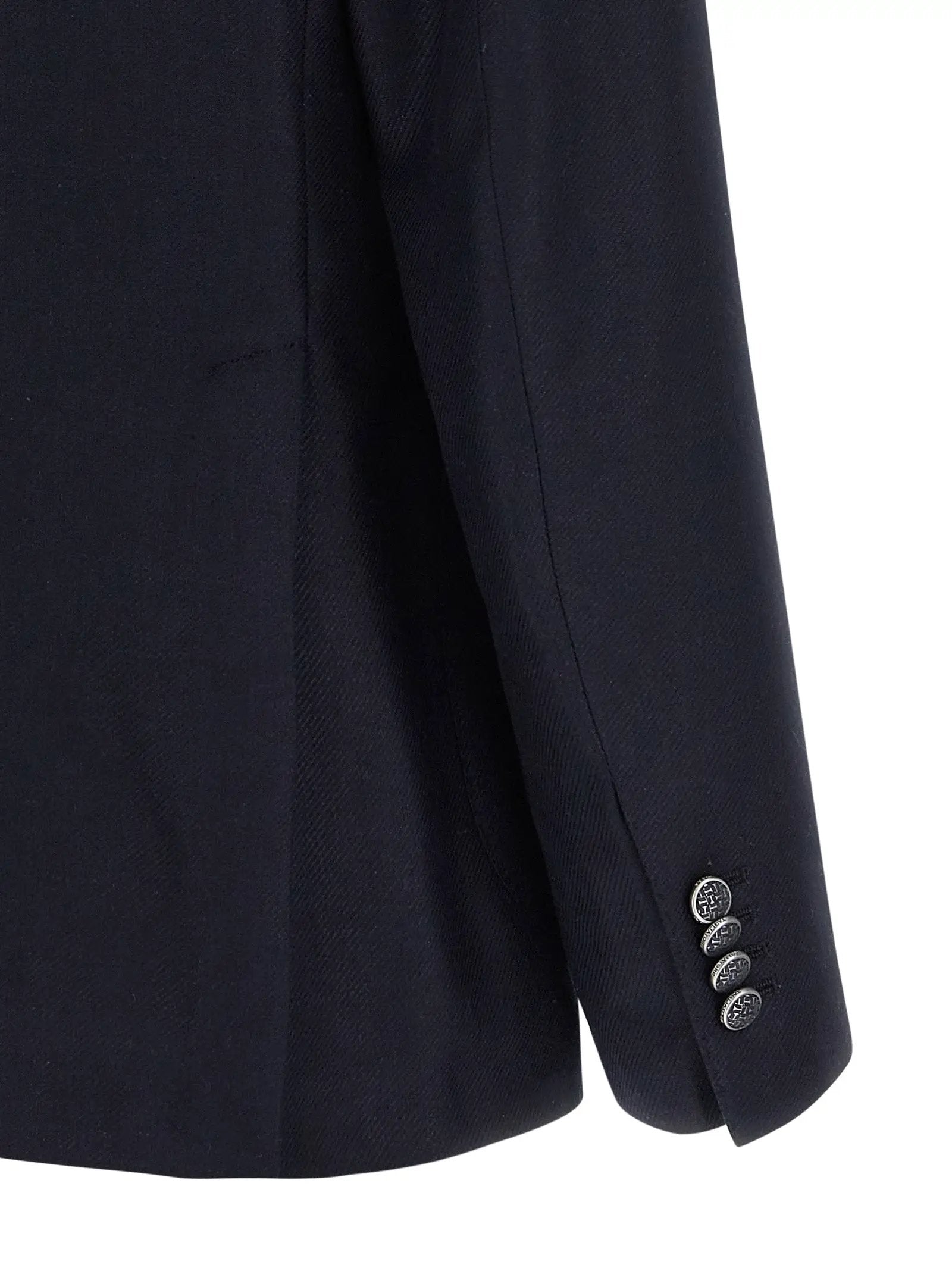 Tagliatore Blue Silk Blazer