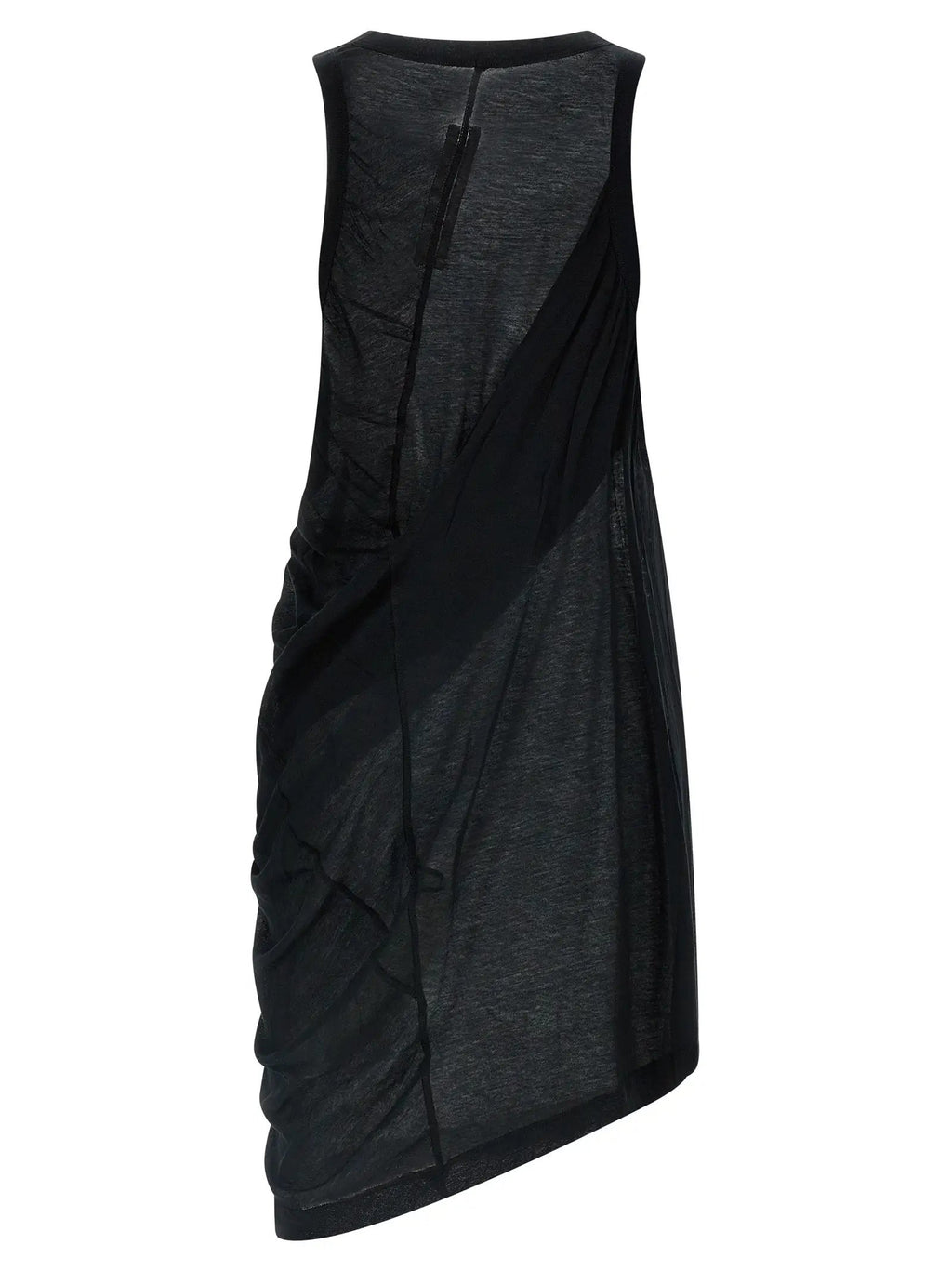 Rick Owens Black Cotton Casual Dress