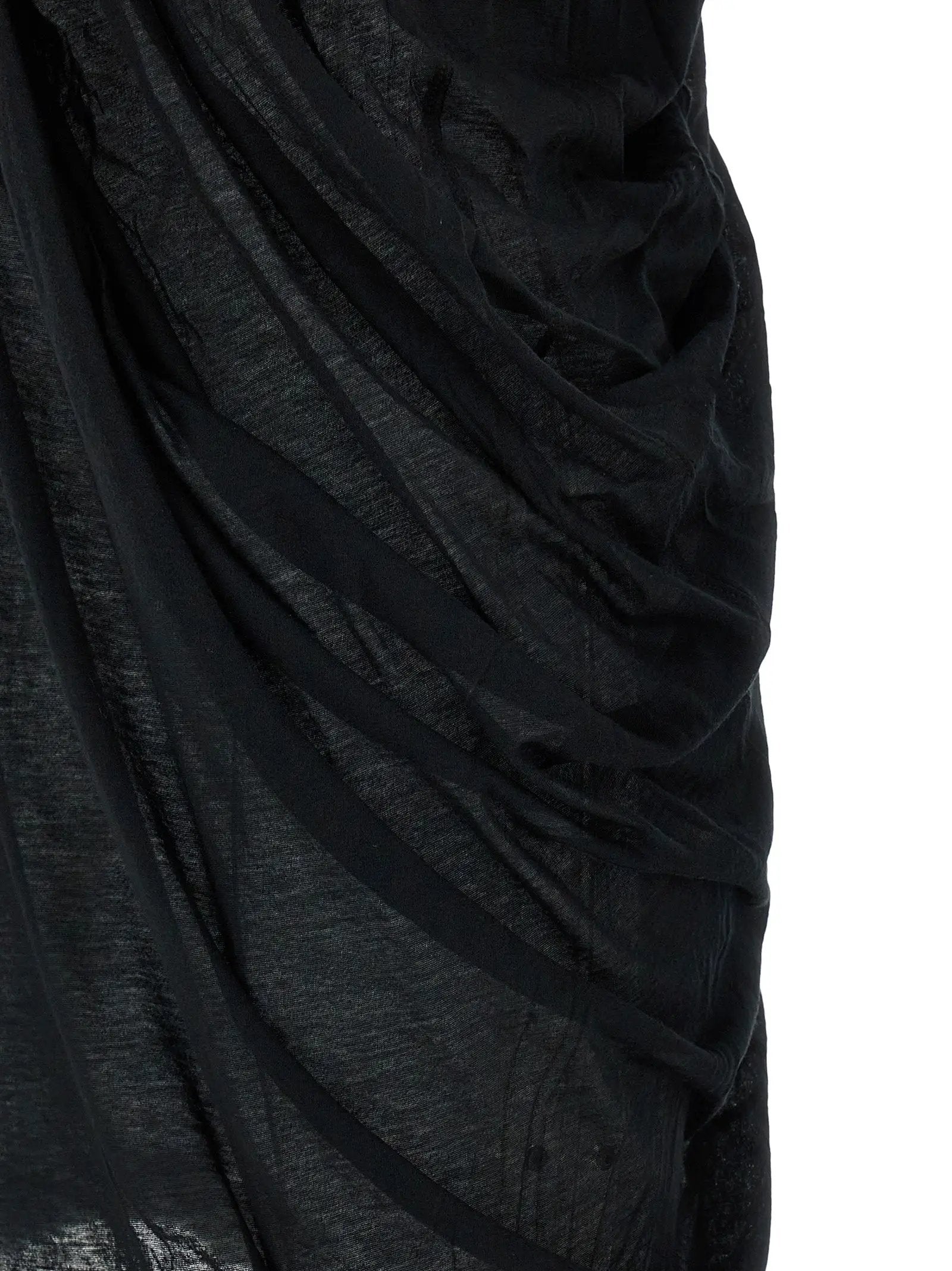 Rick Owens Black Cotton Casual Dress