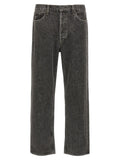 Agolde Gray Cotton Straight-Leg Jeans