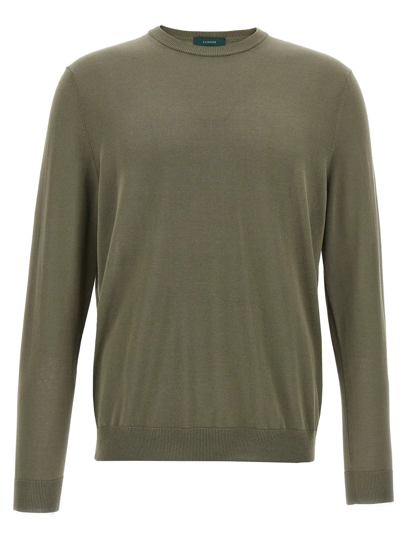ZANONE Bicolor Cotton Cardigan