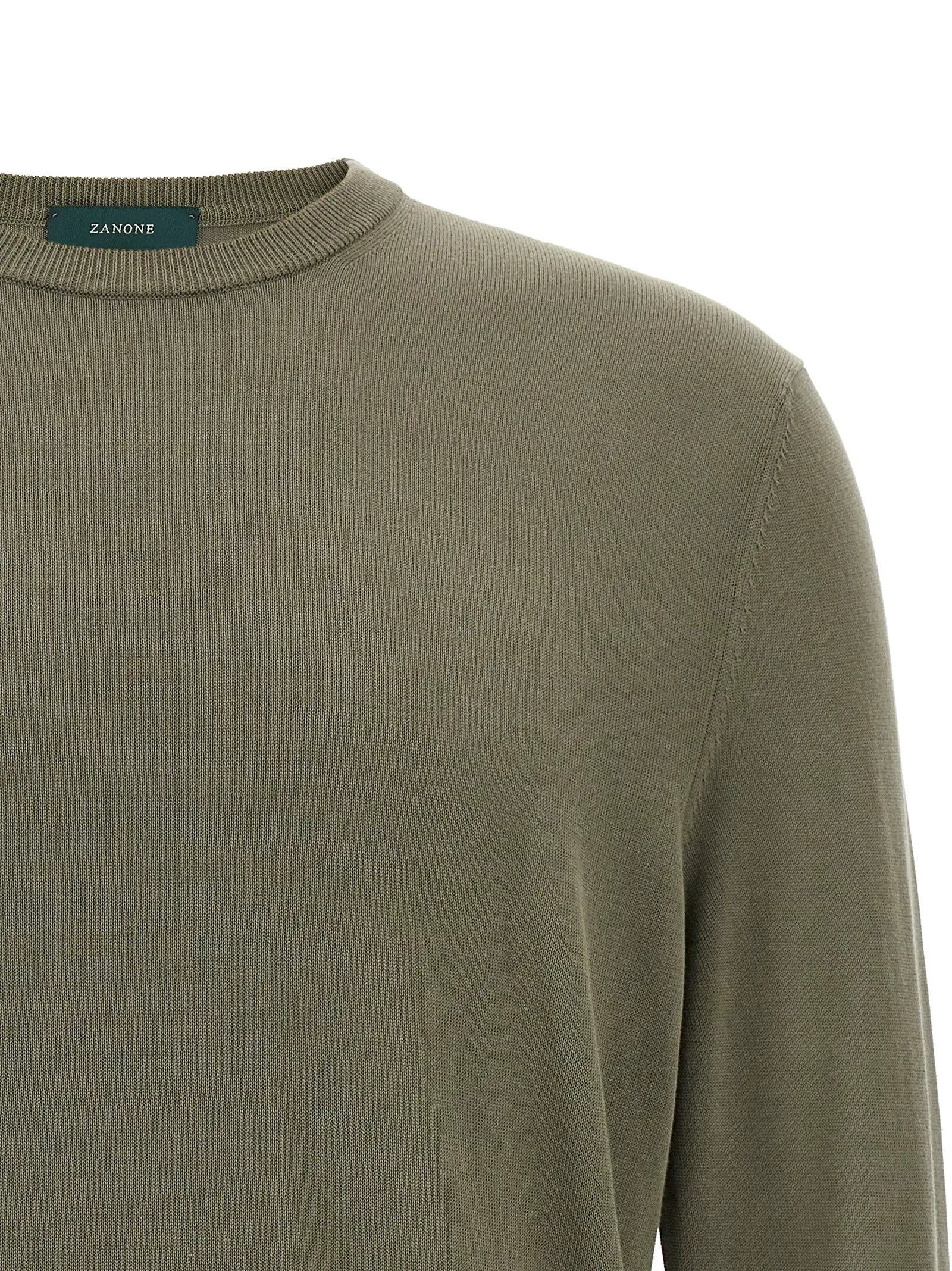 ZANONE Bicolor Cotton Cardigan