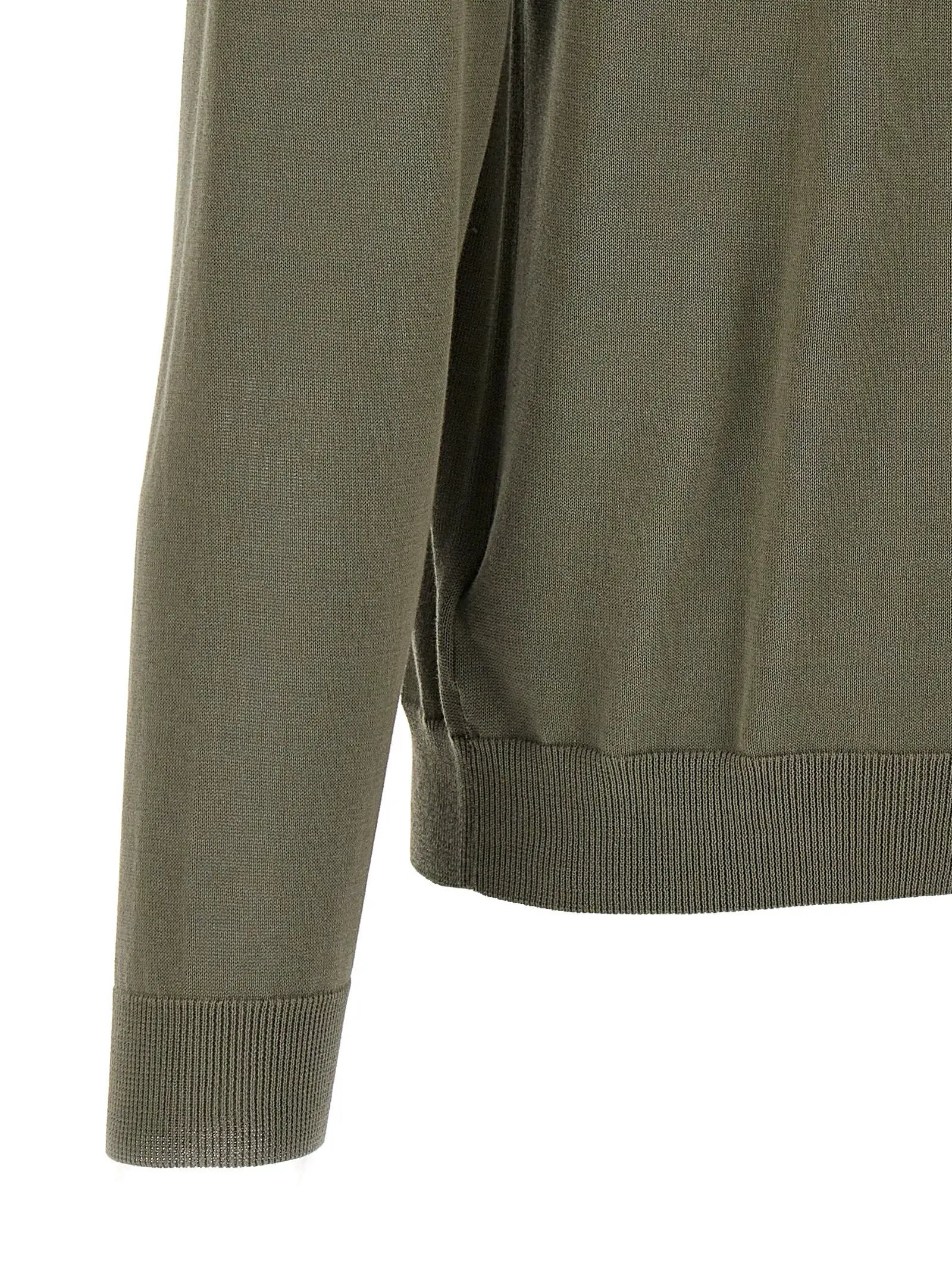 ZANONE Bicolor Cotton Cardigan