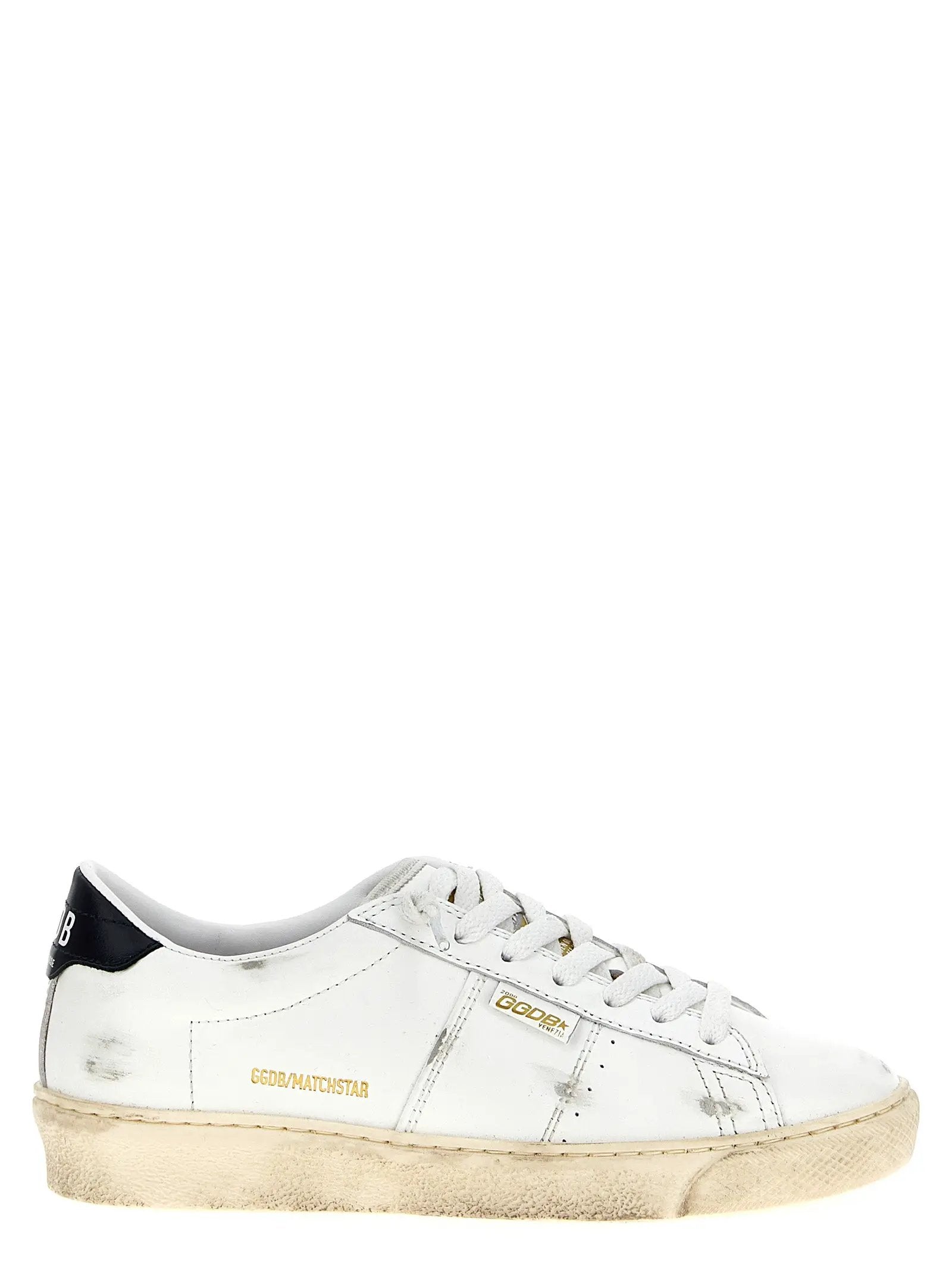 Golden Goose Blue Cowhide Low Top Sneakers
