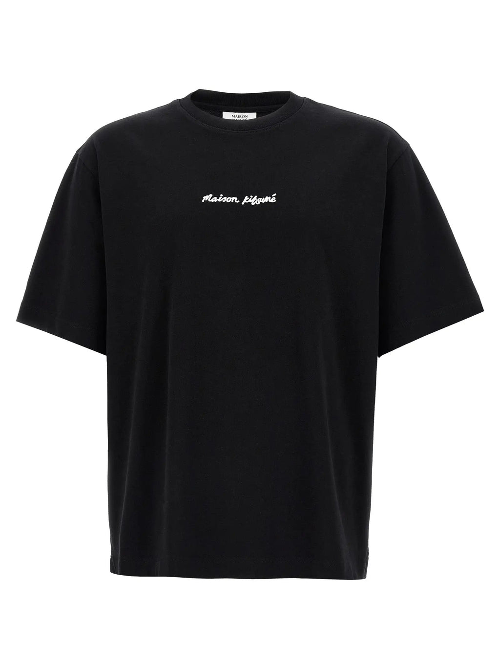 T-shirt en coton noir Maison Kitsuné