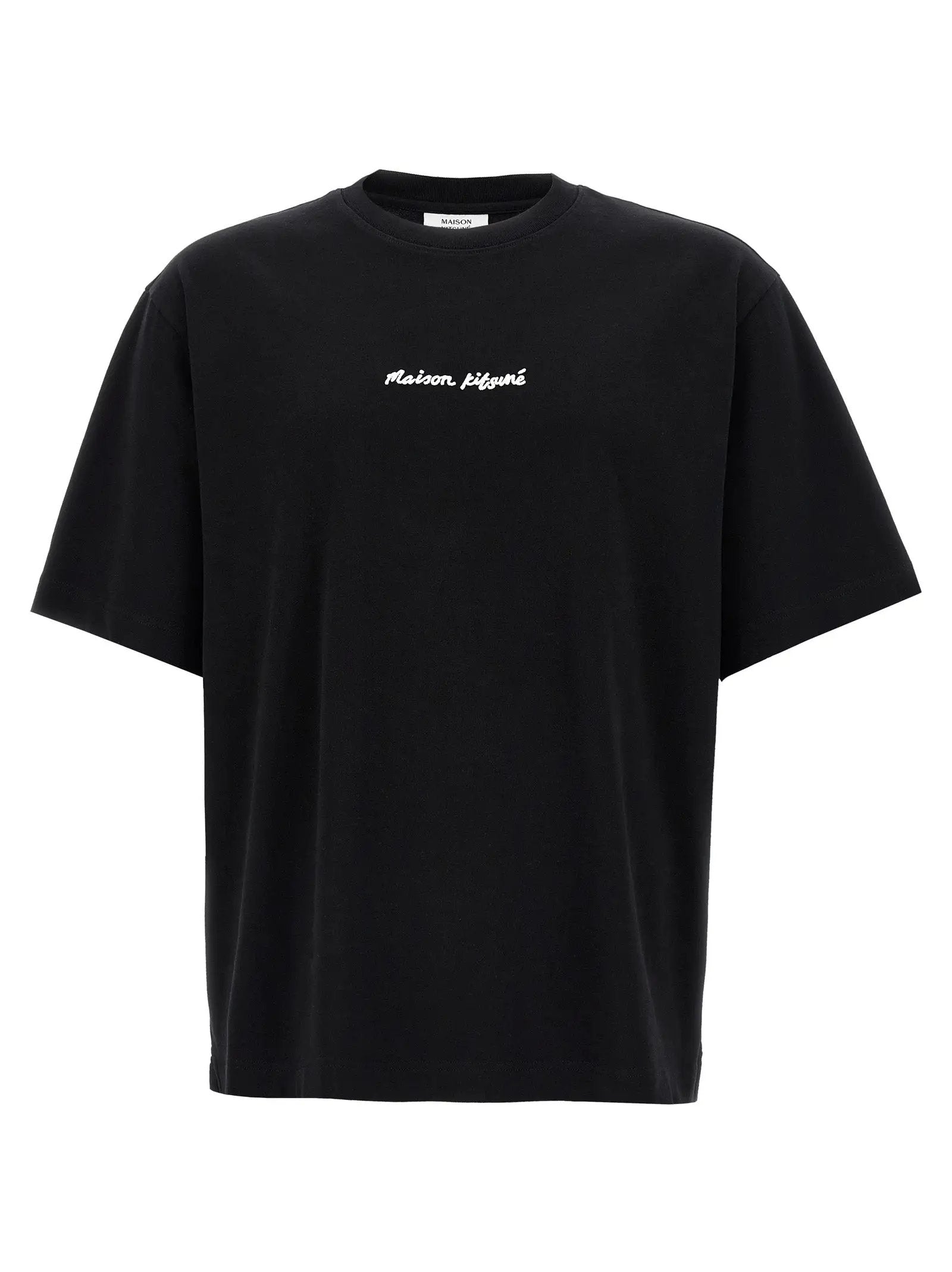 Maison Kitsuné Black Cotton T-Shirt