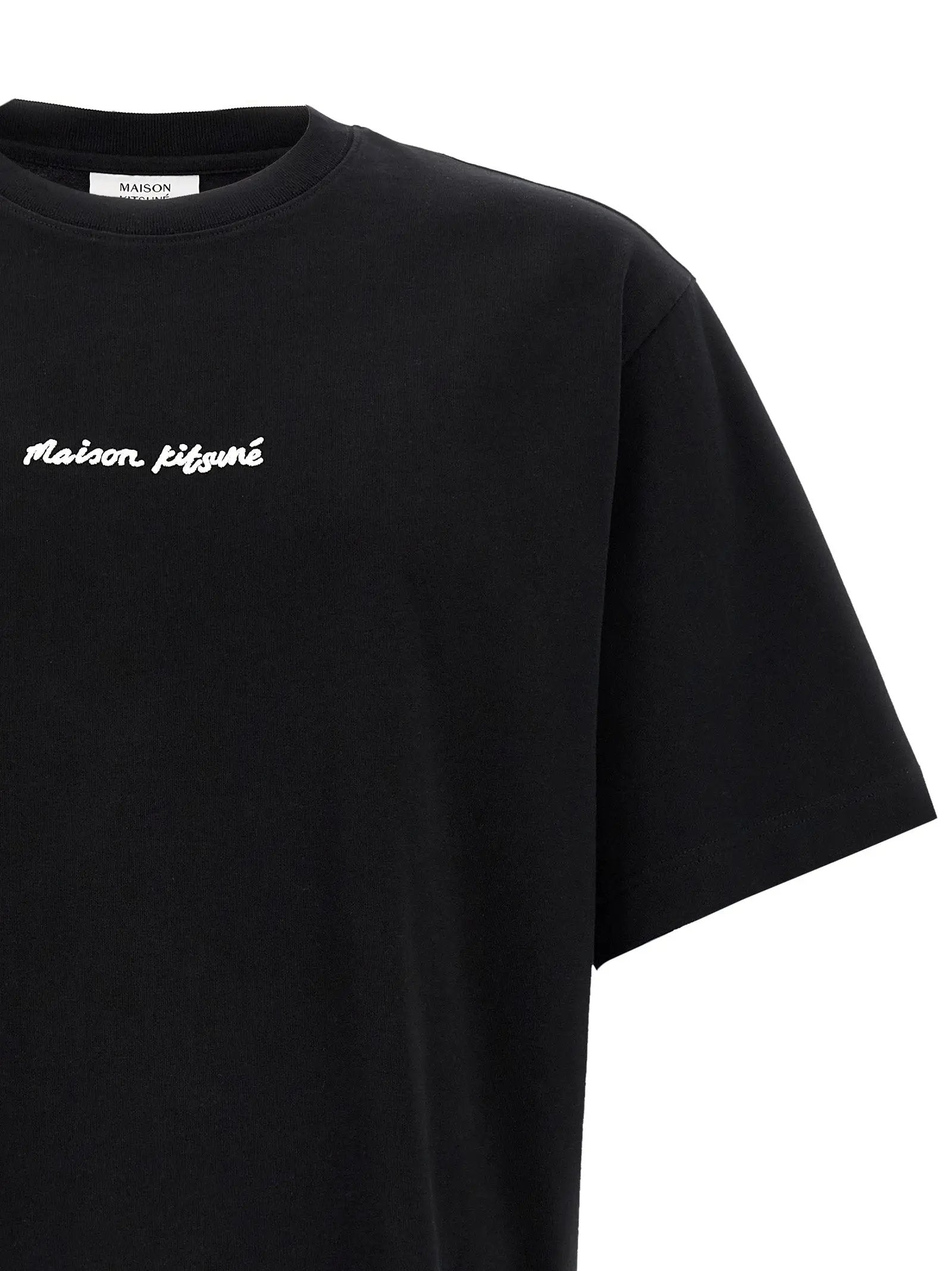 Maison Kitsuné Black Cotton T-Shirt