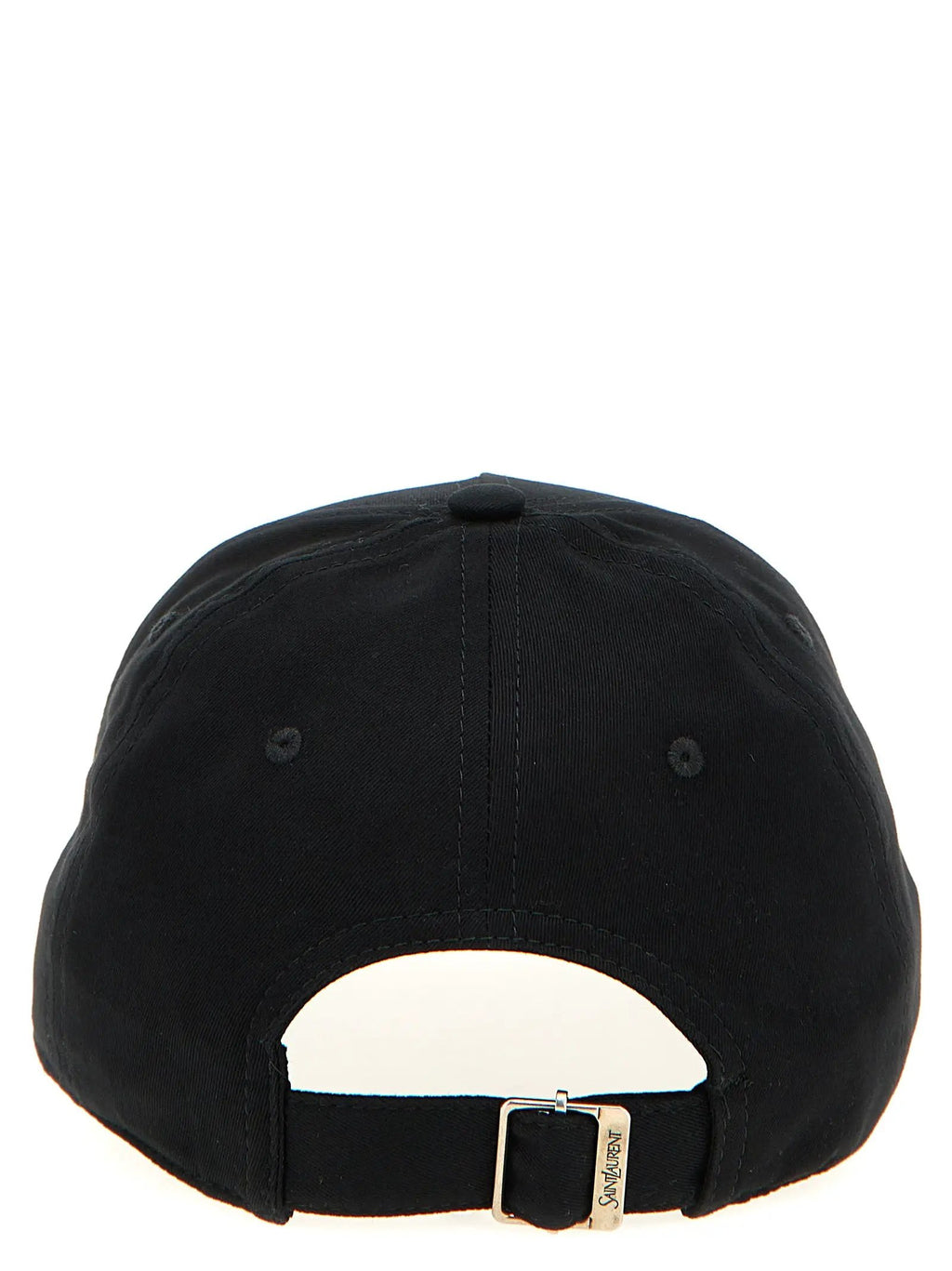 Casquette en coton noir Saint Laurent (casquette de baseball)