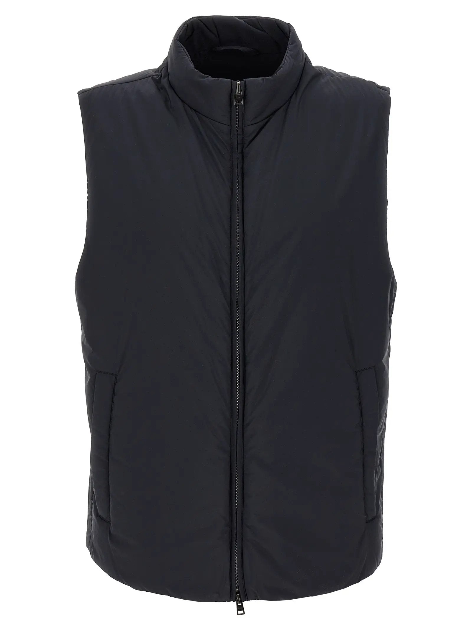 Herno Black Polyamide Sleeveless Jacket