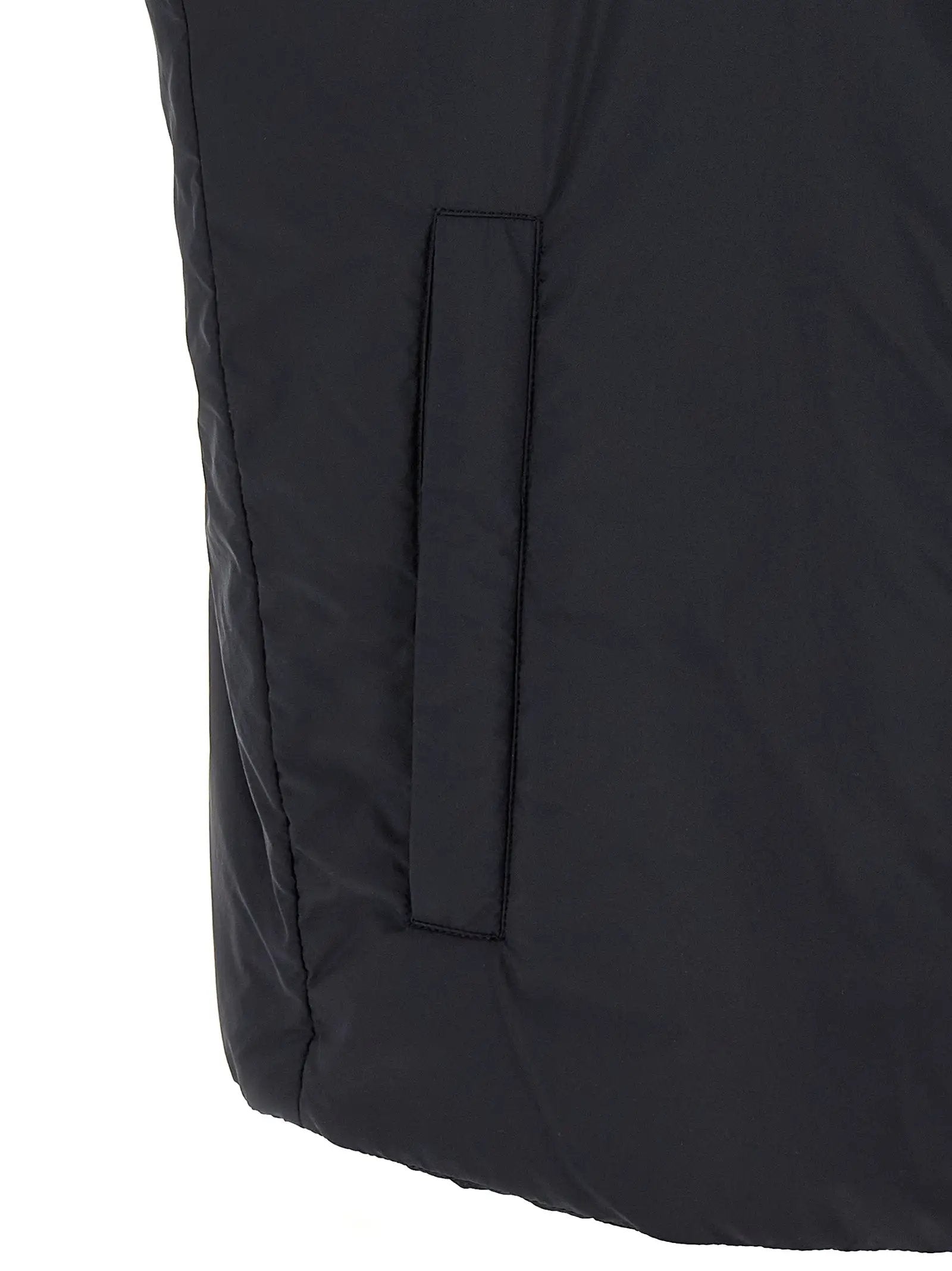 Herno Black Polyamide Sleeveless Jacket