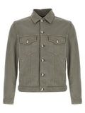 Brunello Cucinelli Gray Cotton Denim Jacket