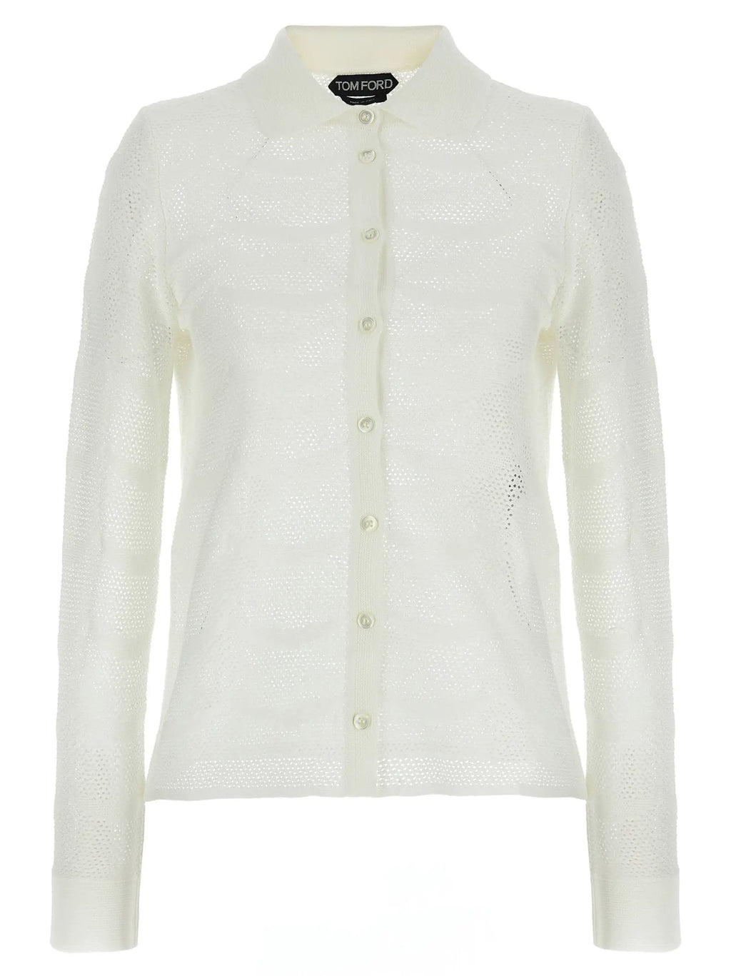 Tom Ford White Cotton Cardigan