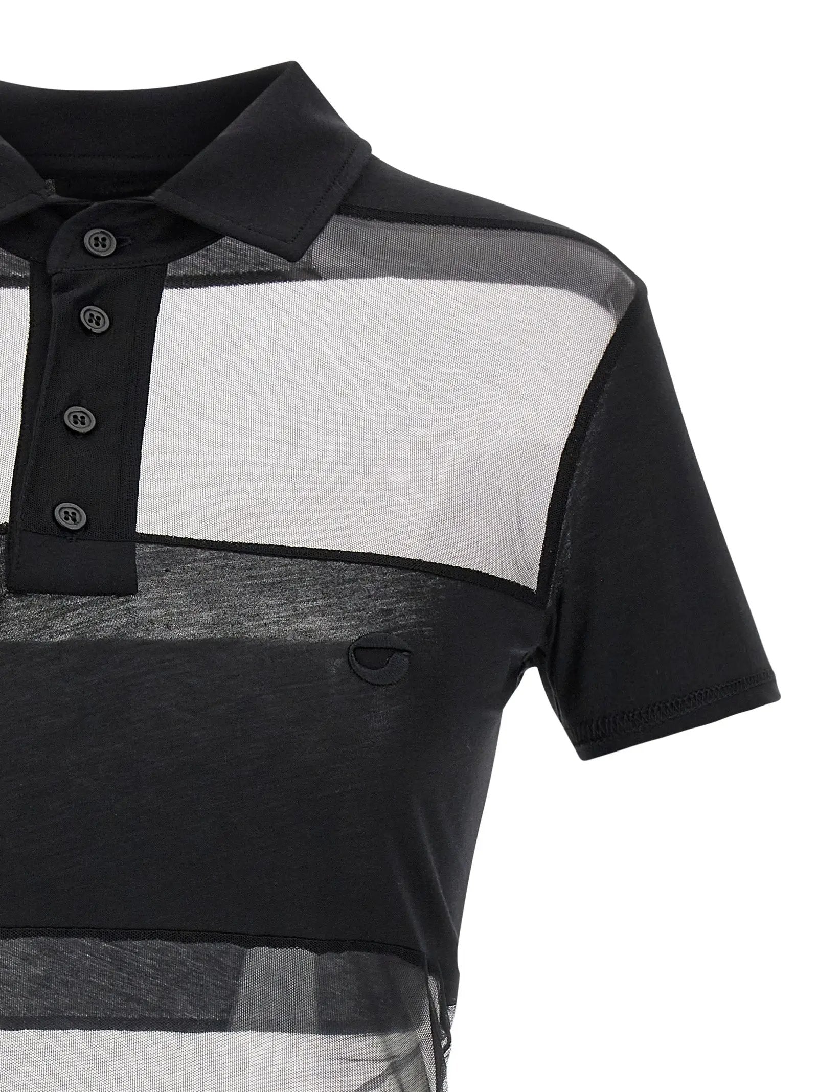 Coperni Black Cotton Polo Shirt