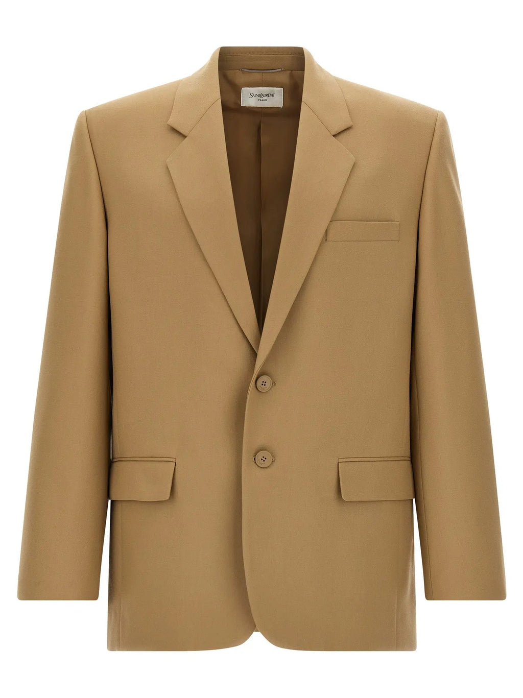 Saint Laurent Beige Wool Blazer