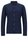 ZANONE Blue Cotton Blouse