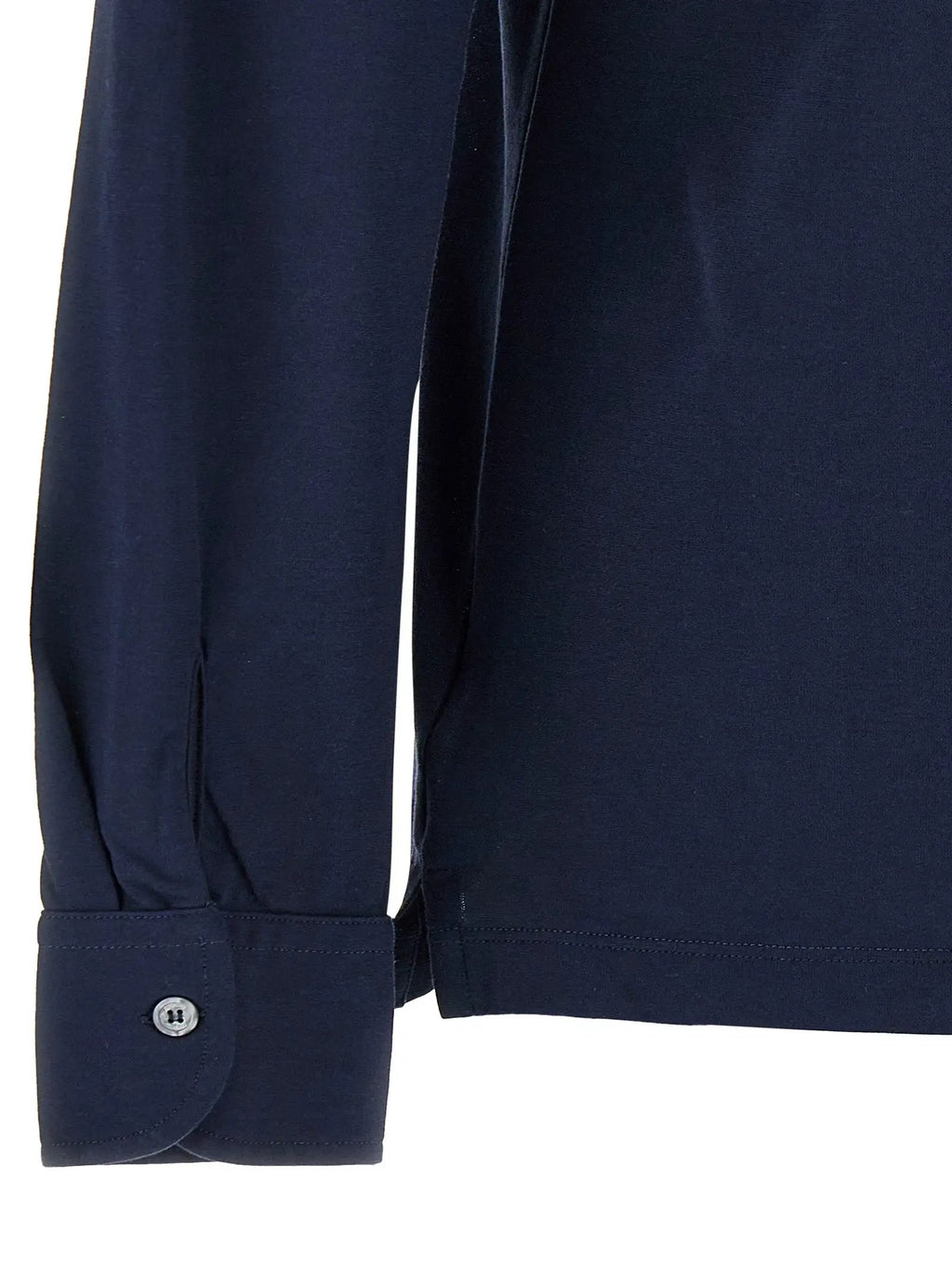 ZANONE Blue Cotton Blouse