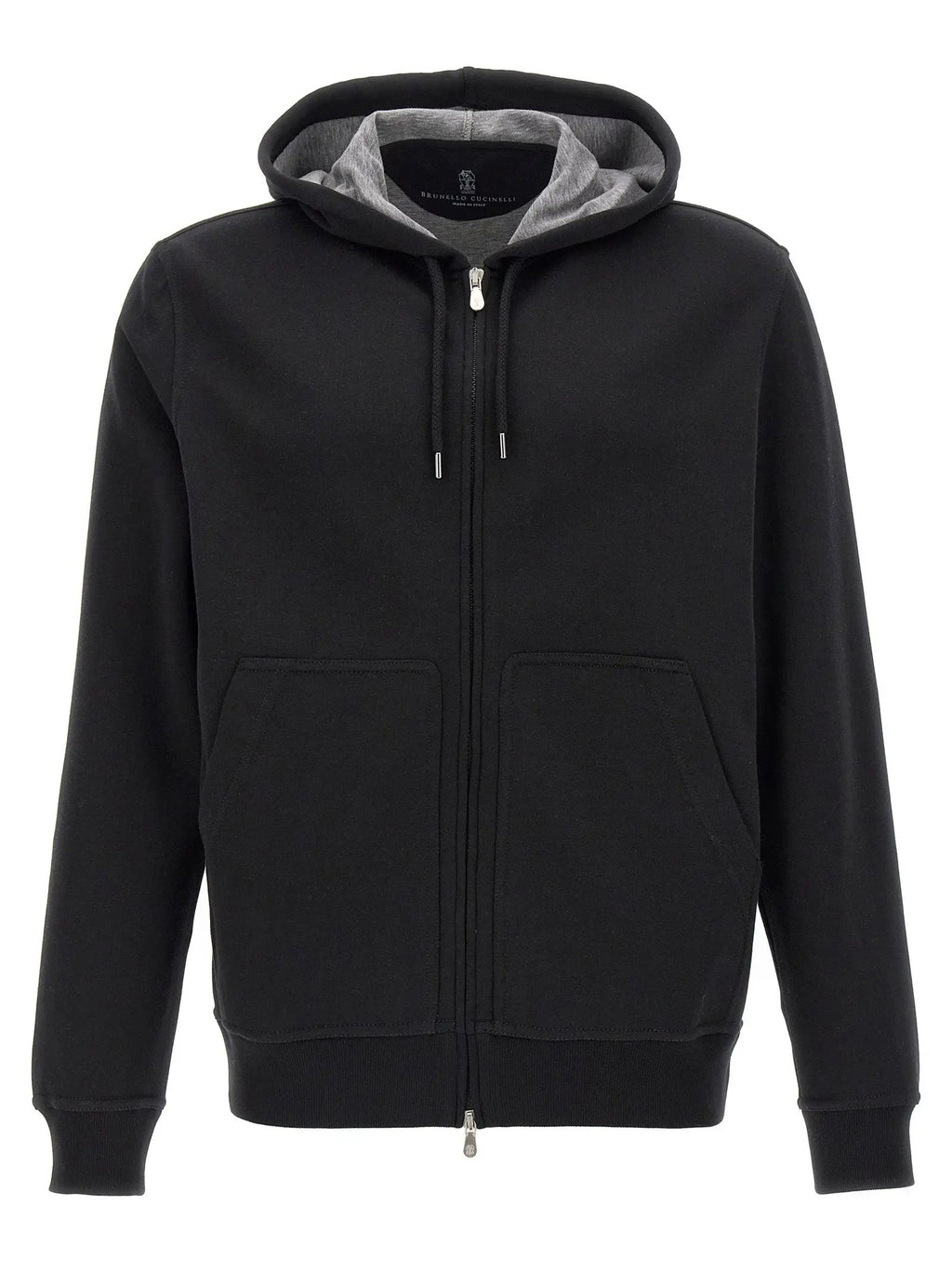 Brunello Cucinelli Black Cotton Sweatshirt