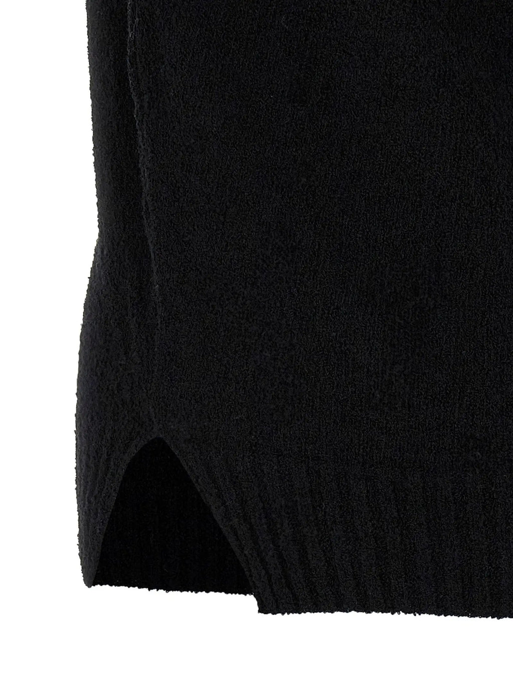 MA'RY'YA Black Cotton Polo Shirt