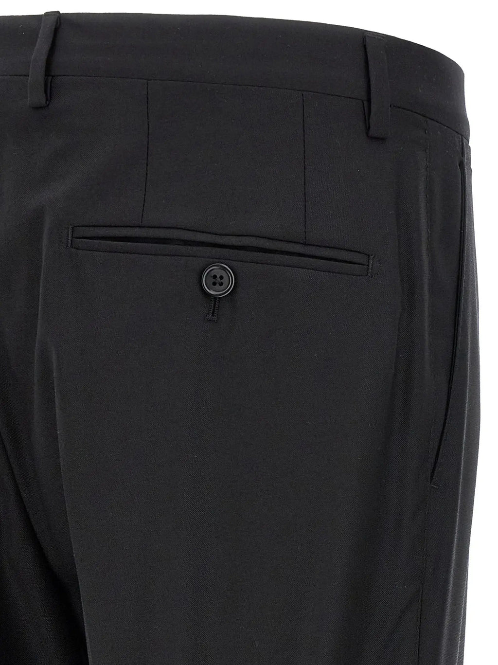 Dolce & Gabbana Black Virgin Wool Two-Piece Suit