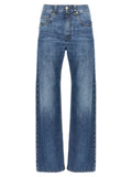 Brunello Cucinelli Blue Cotton Straight-Leg Jeans