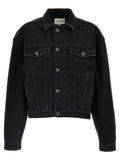 Loulou De Saison Black Organic Cotton Denim Jacket