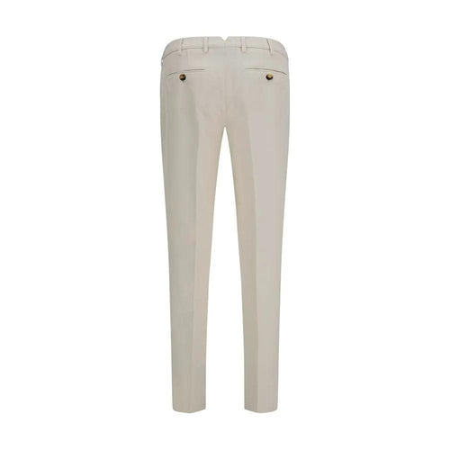 Pantalon décontracté en coton blanc Brunello Cucinelli