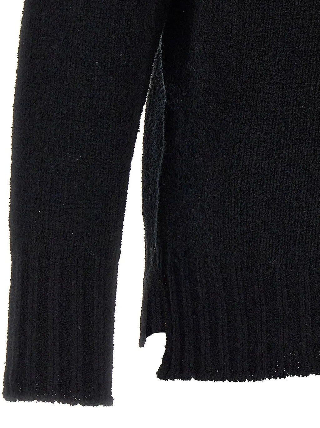 MA'RY'YA Black Cotton Cardigan