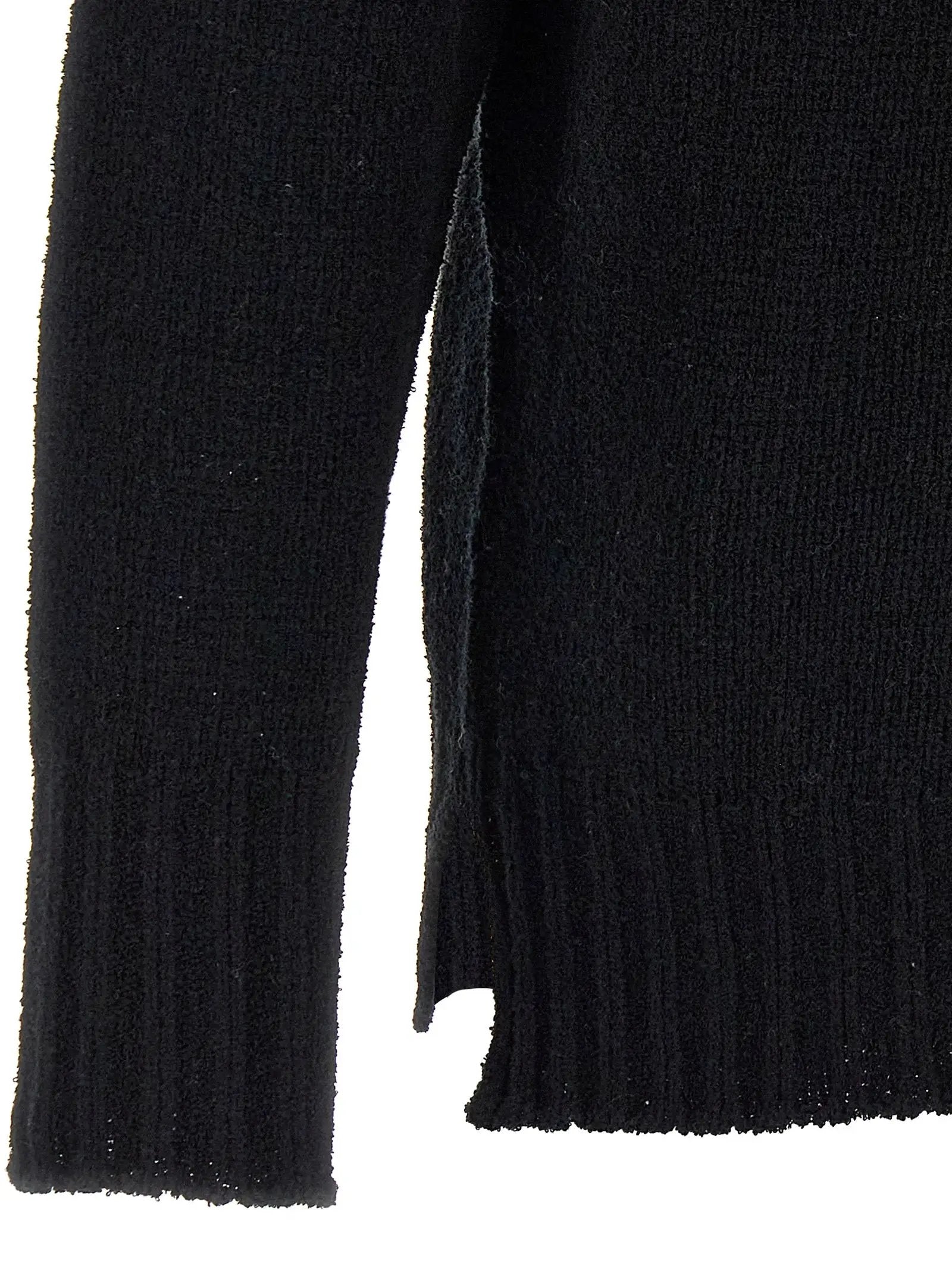 MA'RY'YA Black Cotton Cardigan