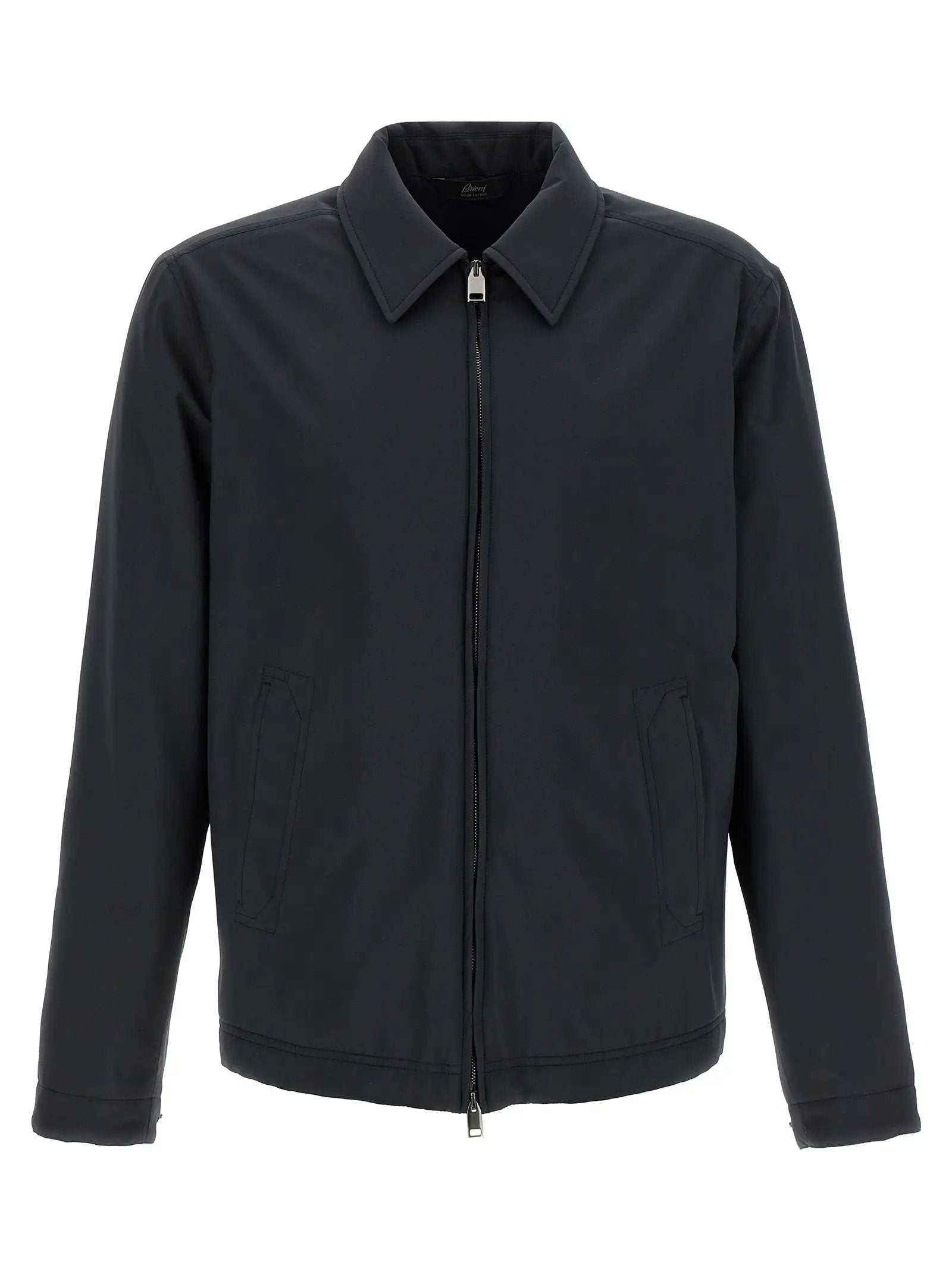 Brioni Blue Polyester Shell Jacket