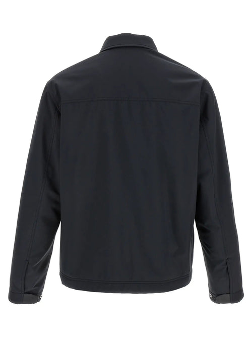 Veste en polyester bleu Brioni