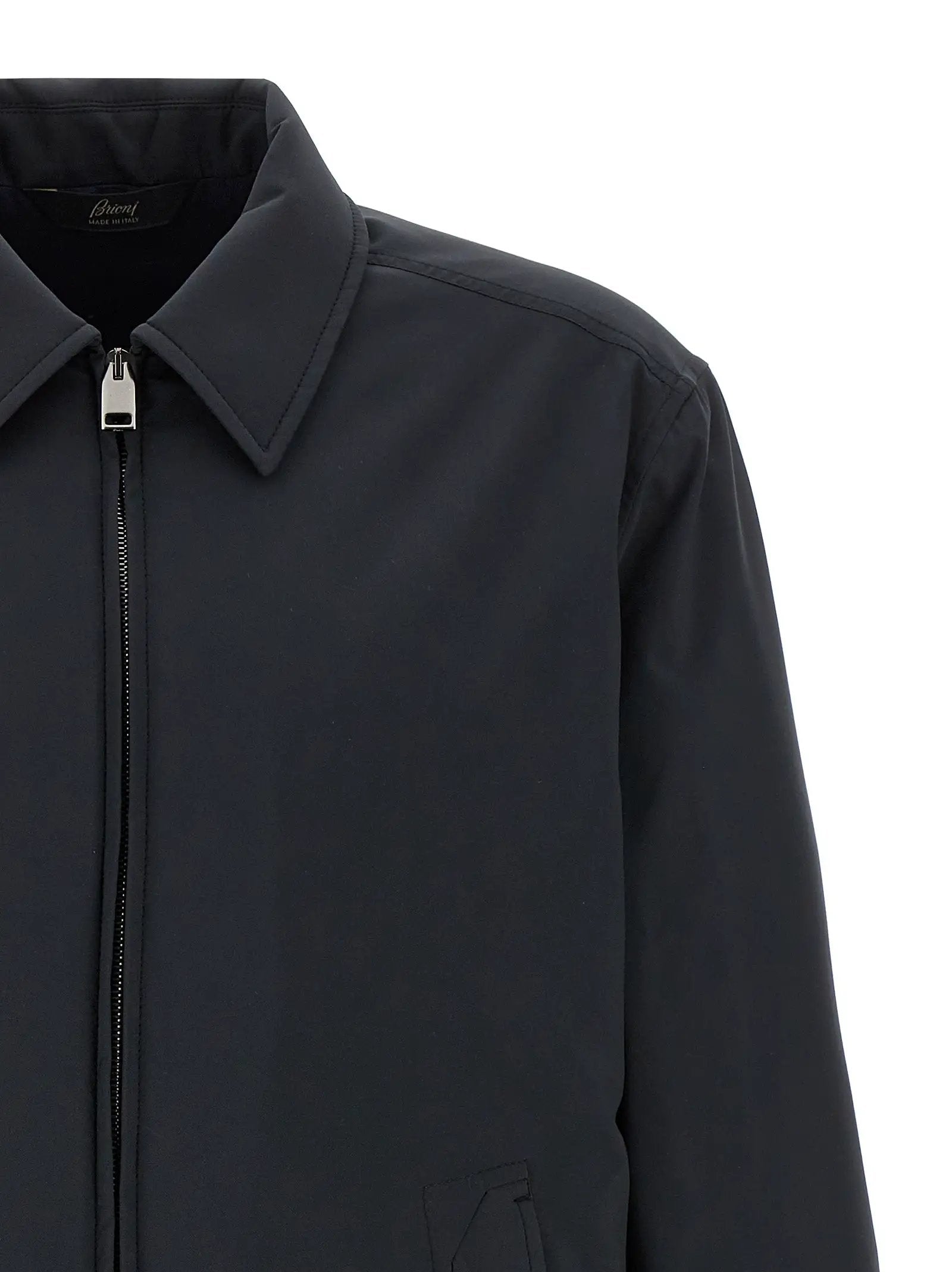 Brioni Blue Polyester Shell Jacket