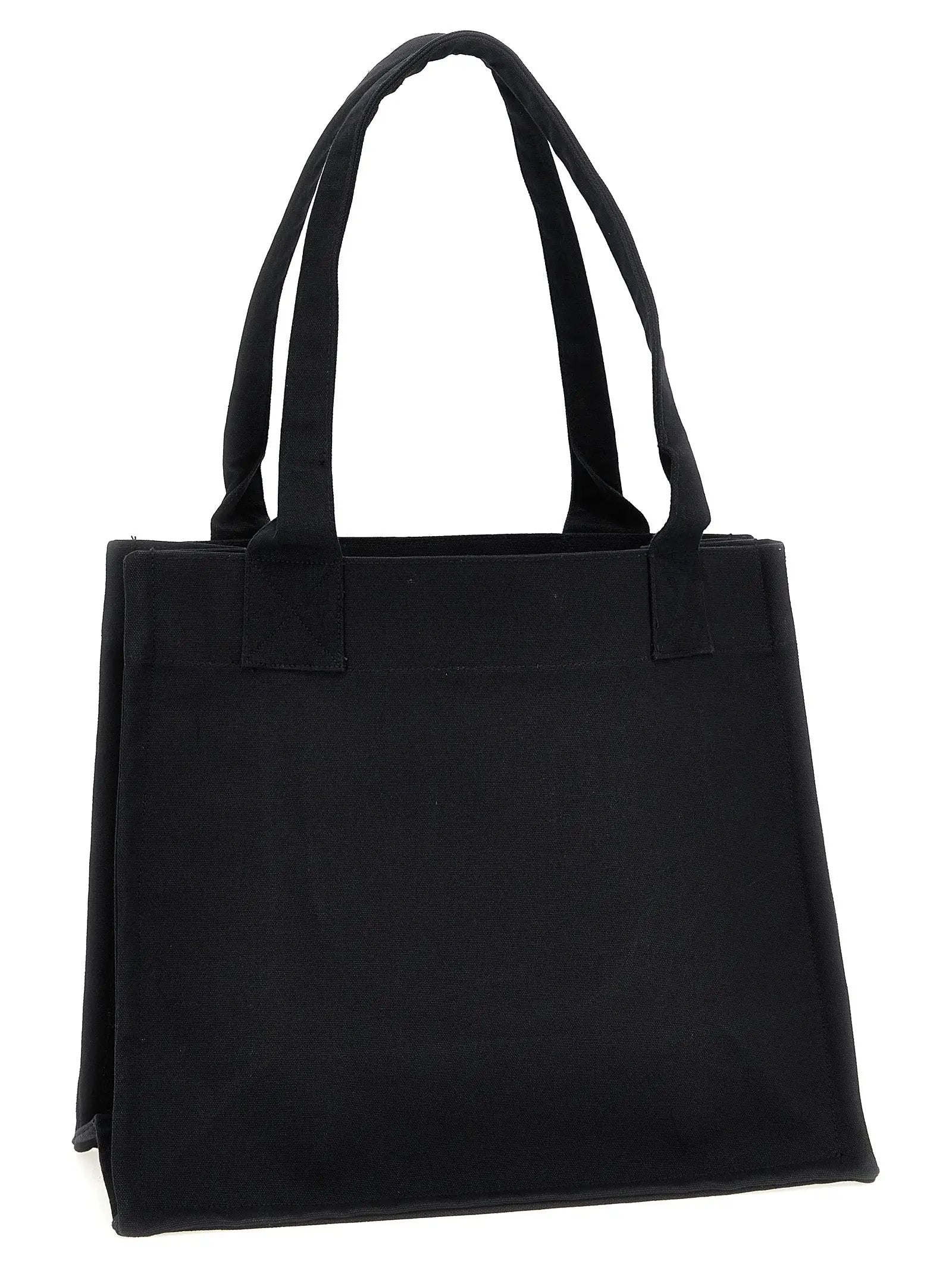 Ganni Bicolor Recycled Cotton Tote Bag