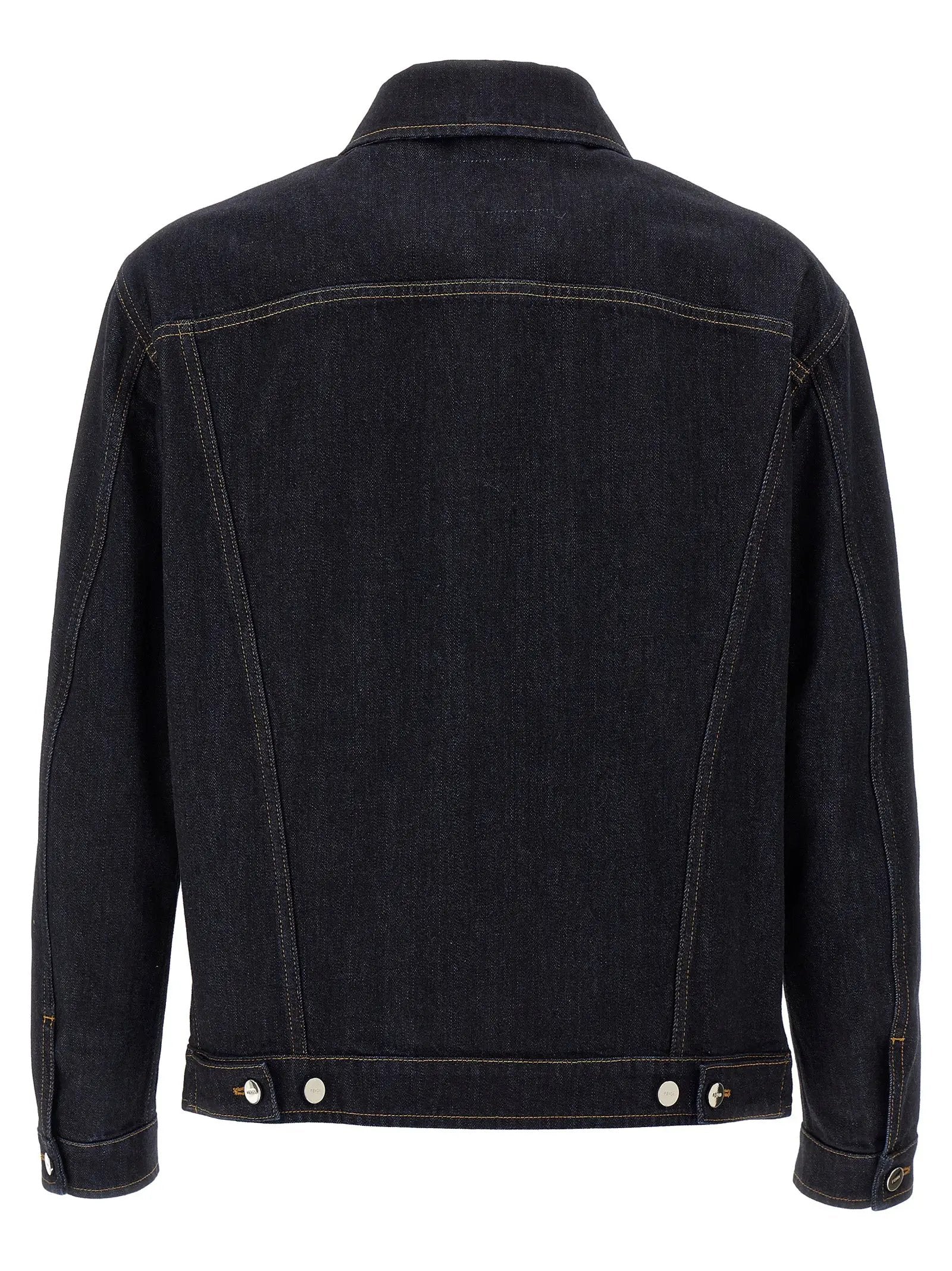 Fendi Blue Cotton Denim Jacket