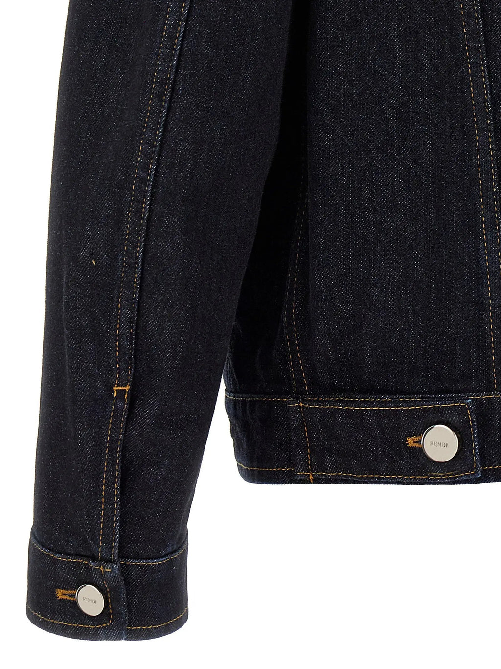 Fendi Blue Cotton Denim Jacket