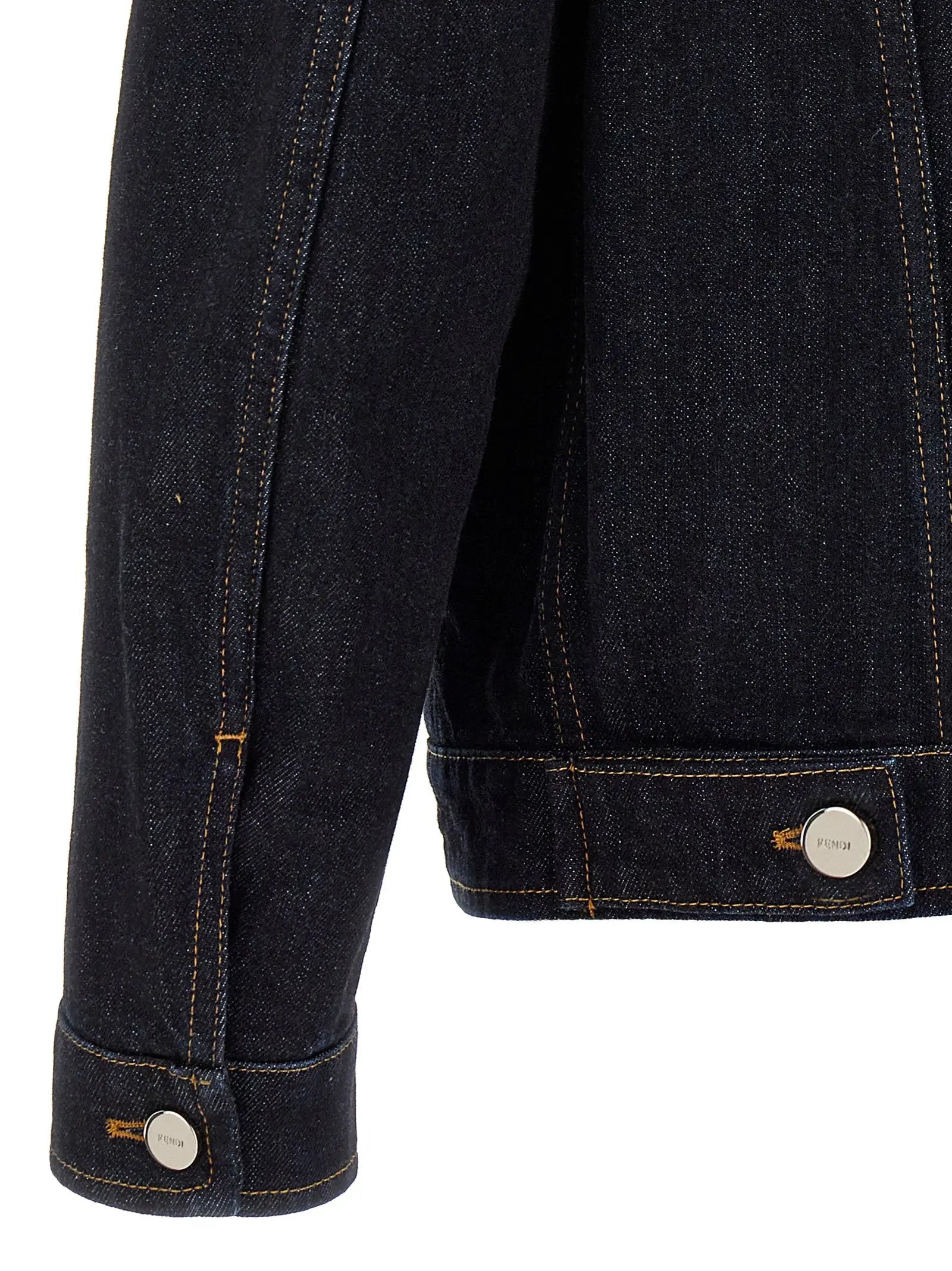 Fendi Blue Cotton Denim Jacket