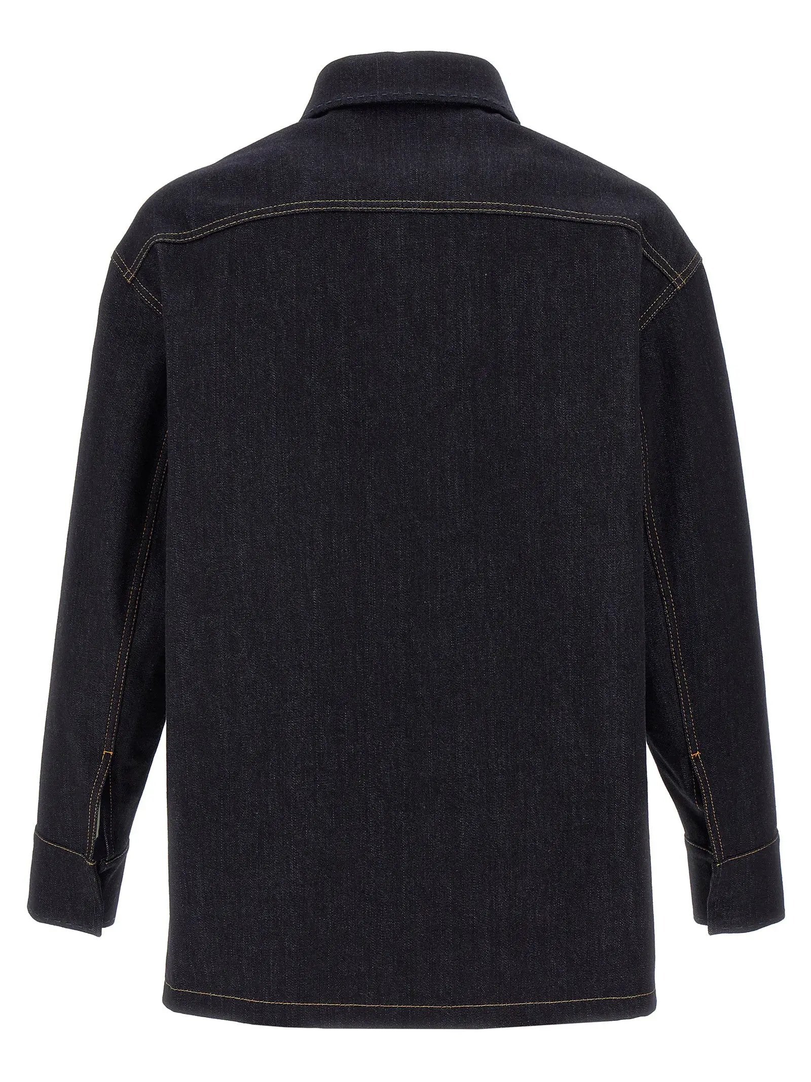 Fendi Blue Cotton Denim Jacket