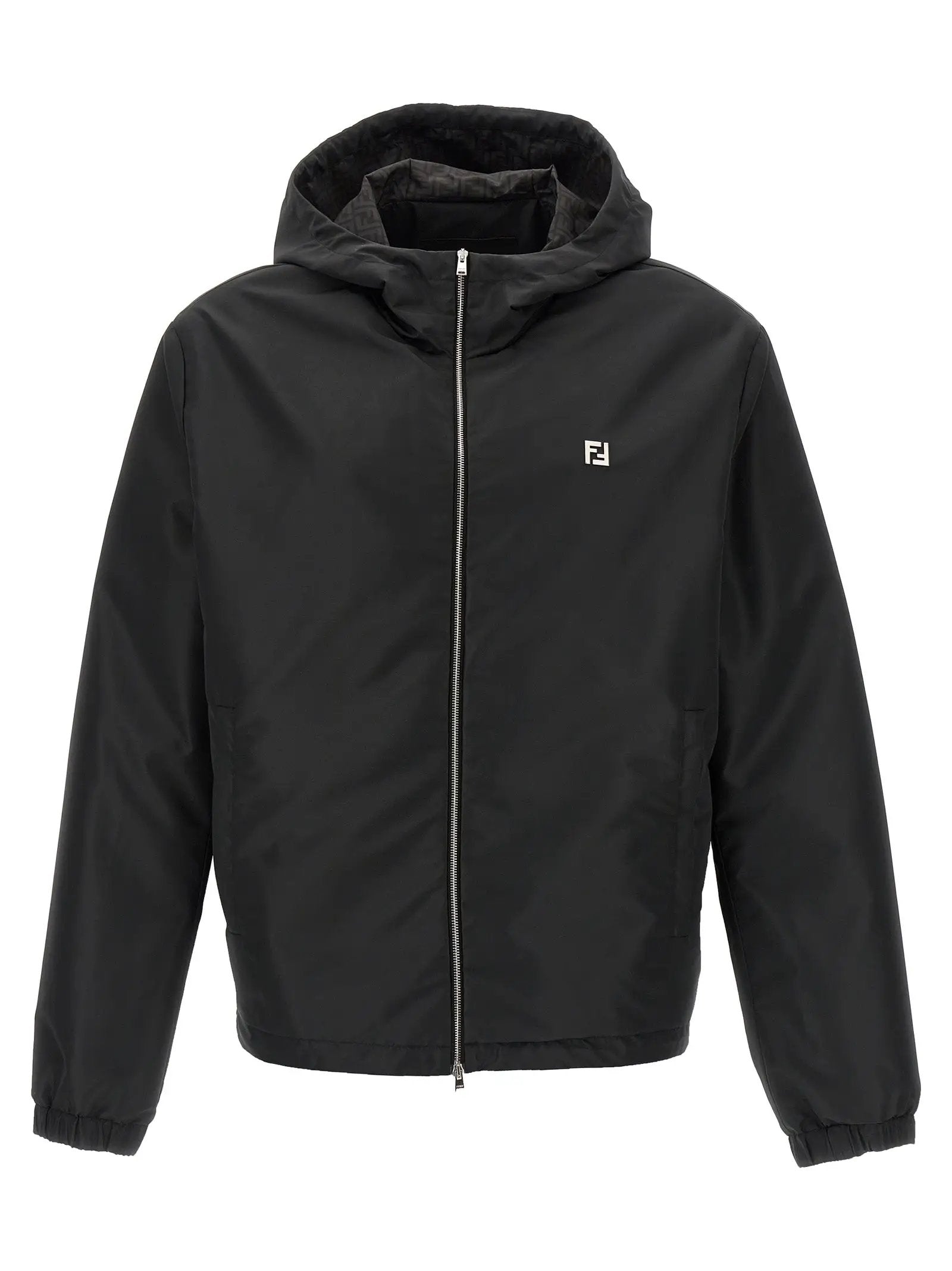 Fendi Black Polyester Shell Jacket