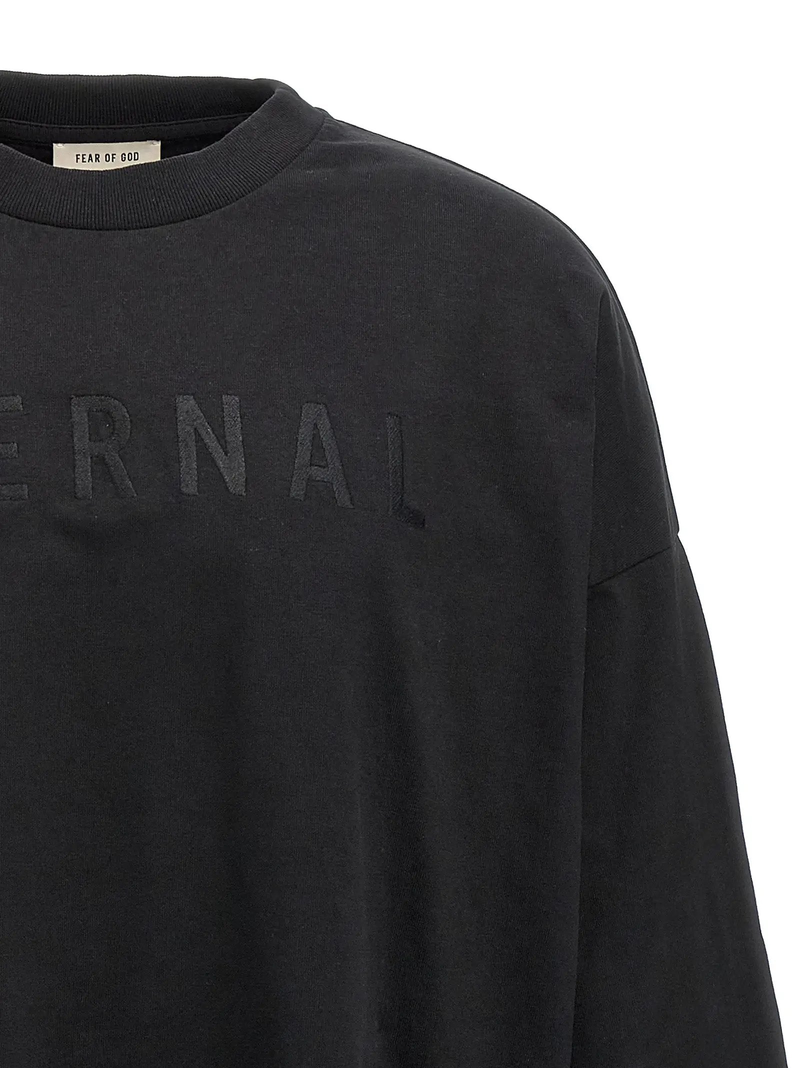 Fear Of God Black Cotton T-Shirt
