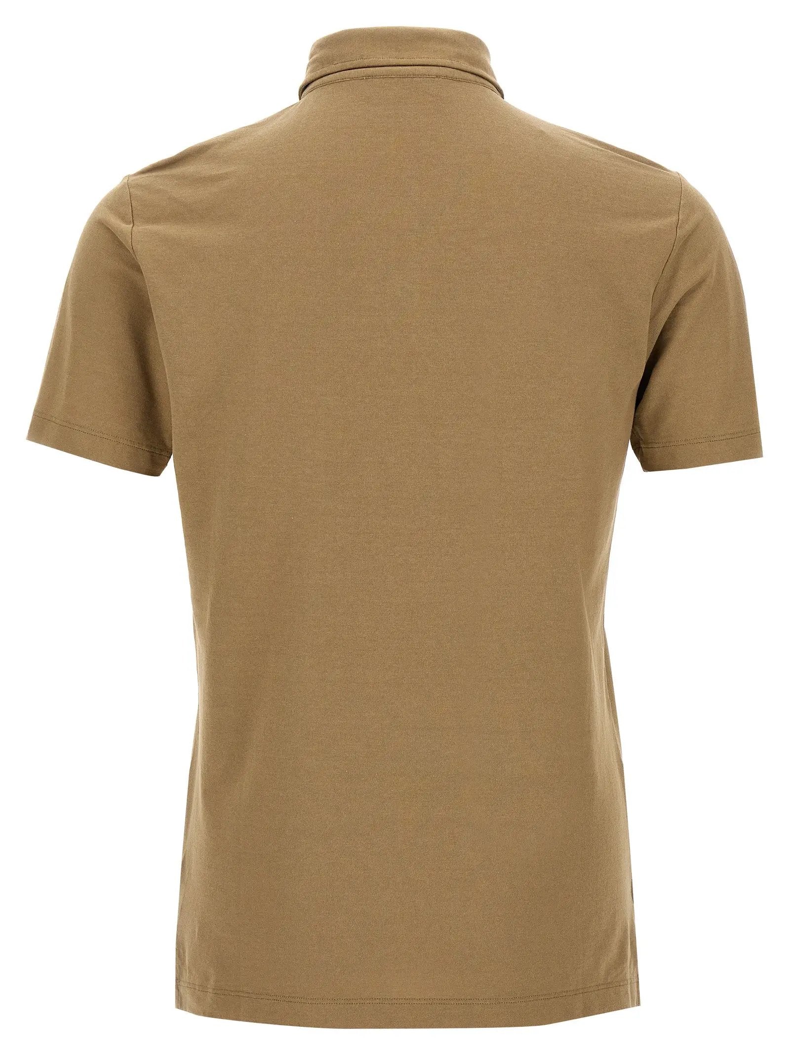 ZANONE Beige Cotton Polo Shirt