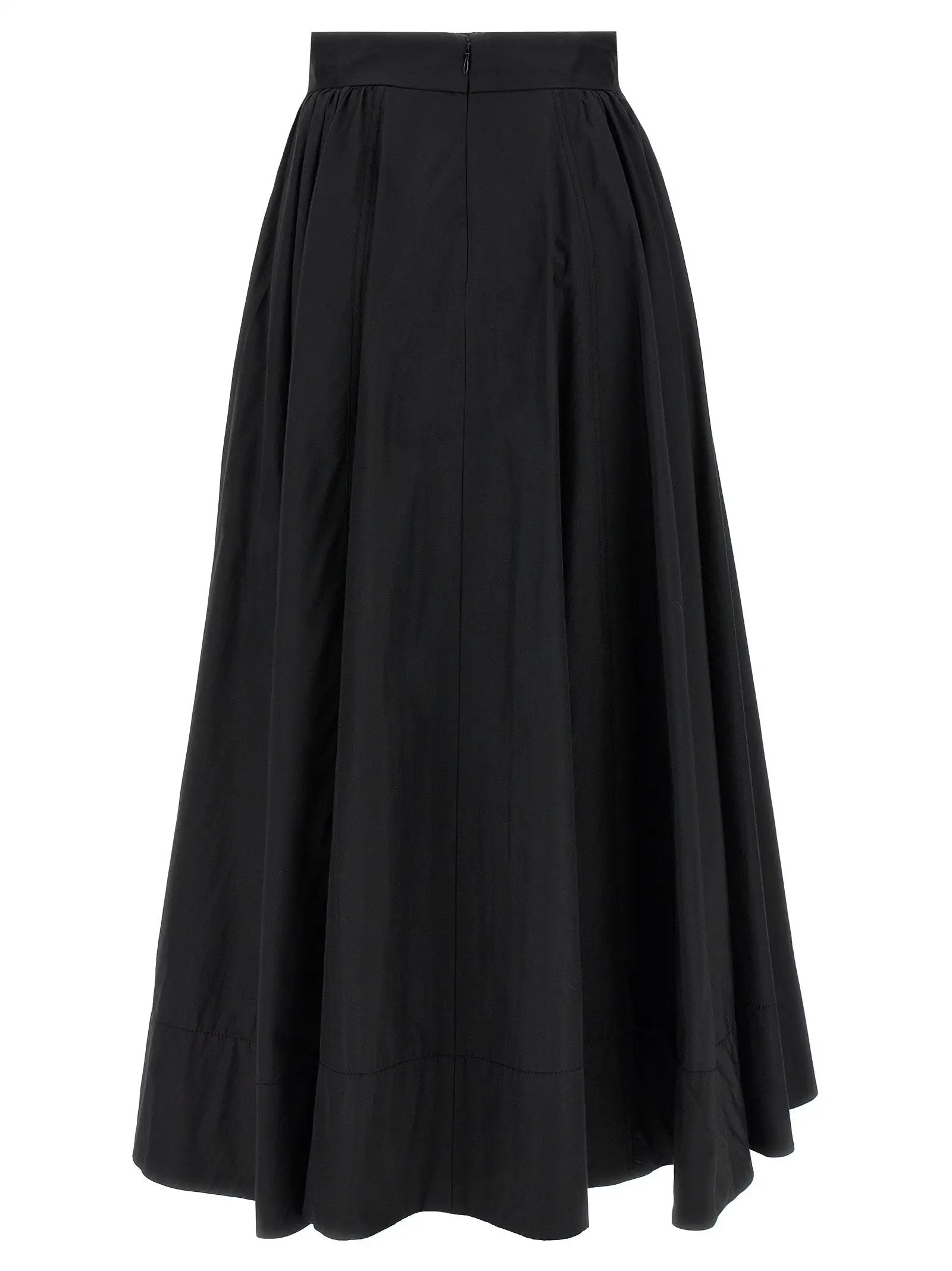The Andamane Black Polyester Mini Skirt