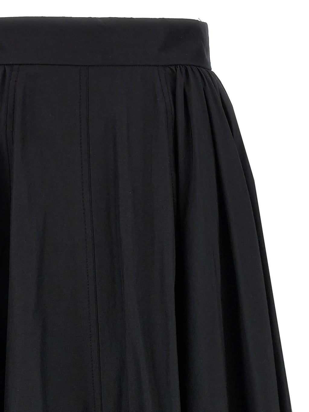 The Andamane Black Polyester Mini Skirt
