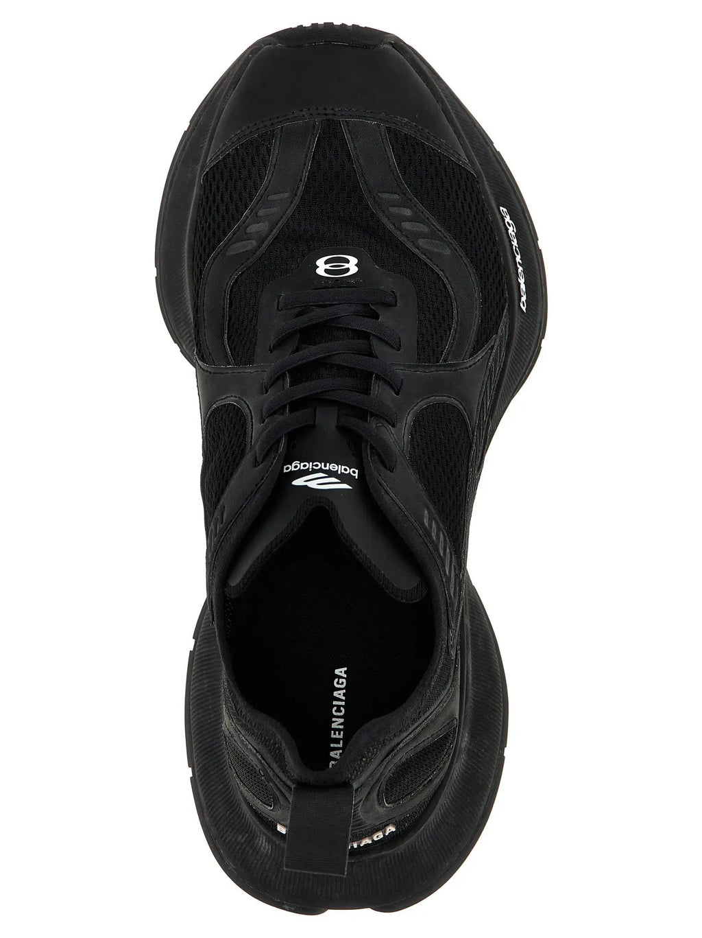 Balenciaga Black Polyester Athletic Sneakers