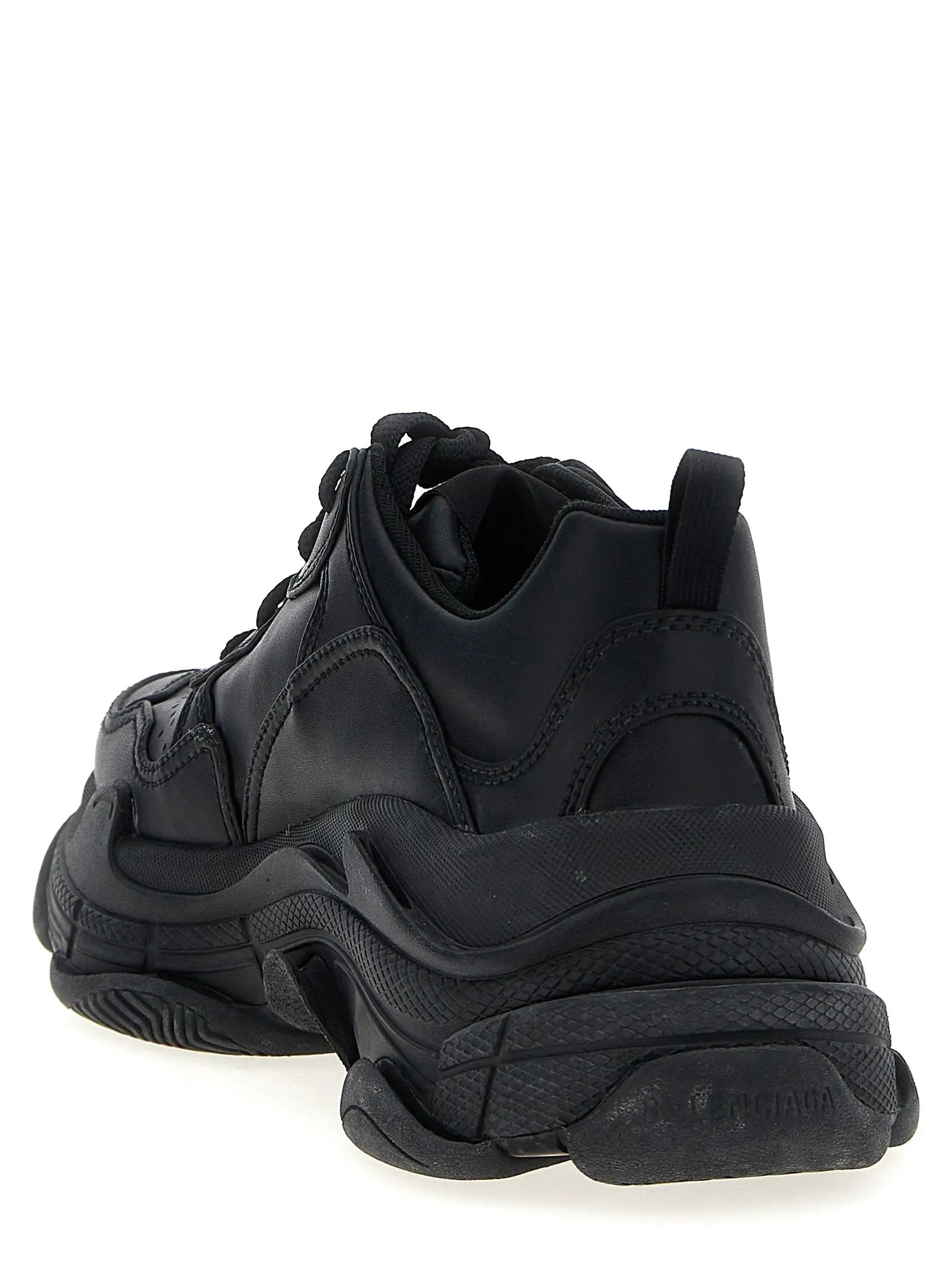 Balenciaga Black Polyethylene Athletic Sneakers