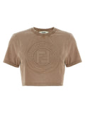 Fendi Brown Cotton T-Shirt