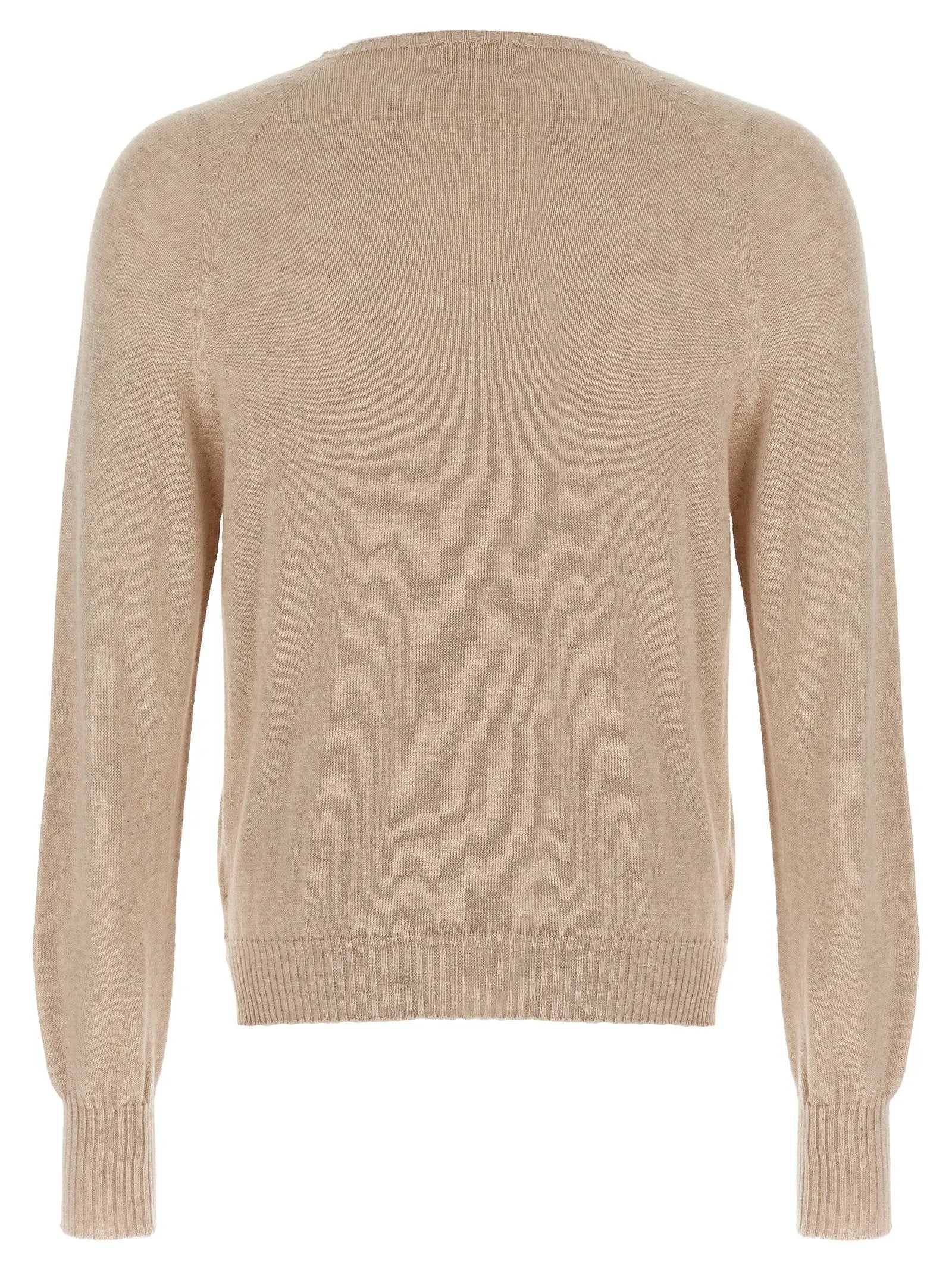 MA'RY'YA Beige Cotton Cardigan