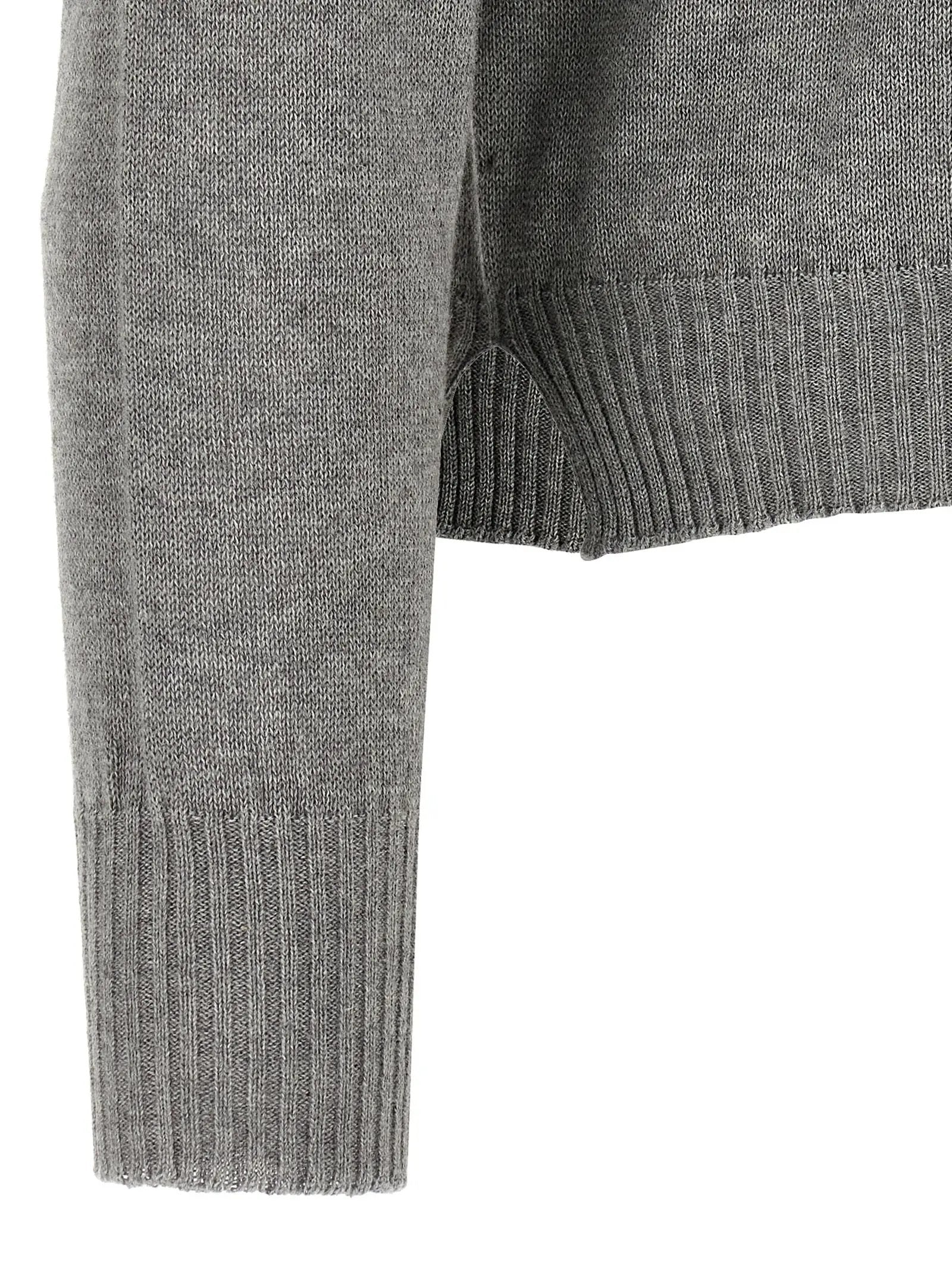 MA'RY'YA Gray Cotton Cardigan