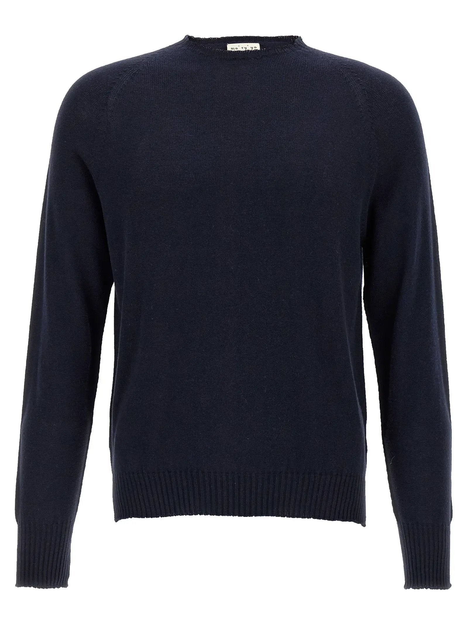 MA'RY'YA Blue Cotton Cardigan
