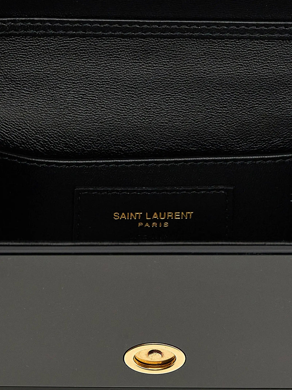 Saint Laurent Black Plexiglass Crossbody Bag