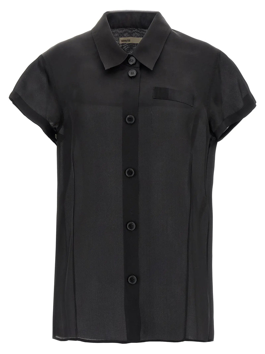 Khaite Black Silk Blouse